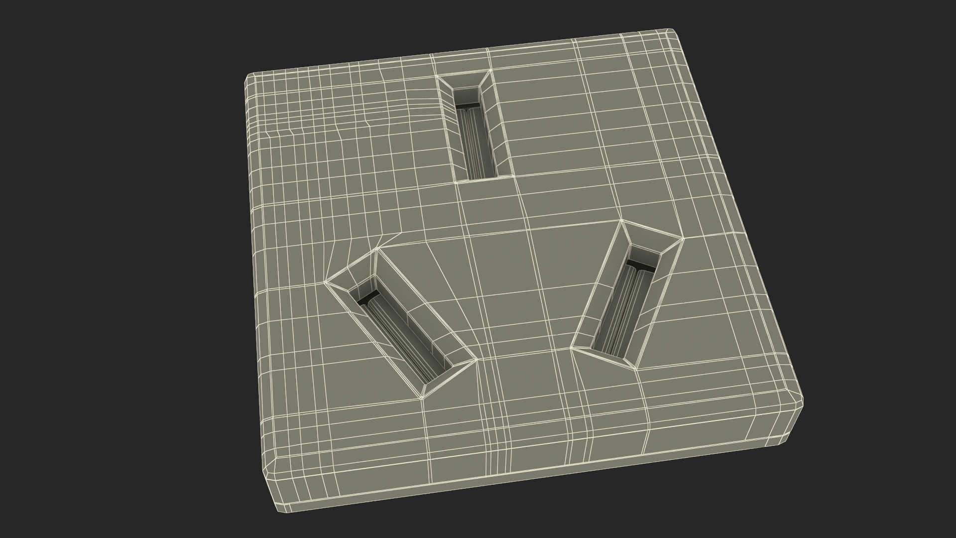 UK Wall Socket 3D model