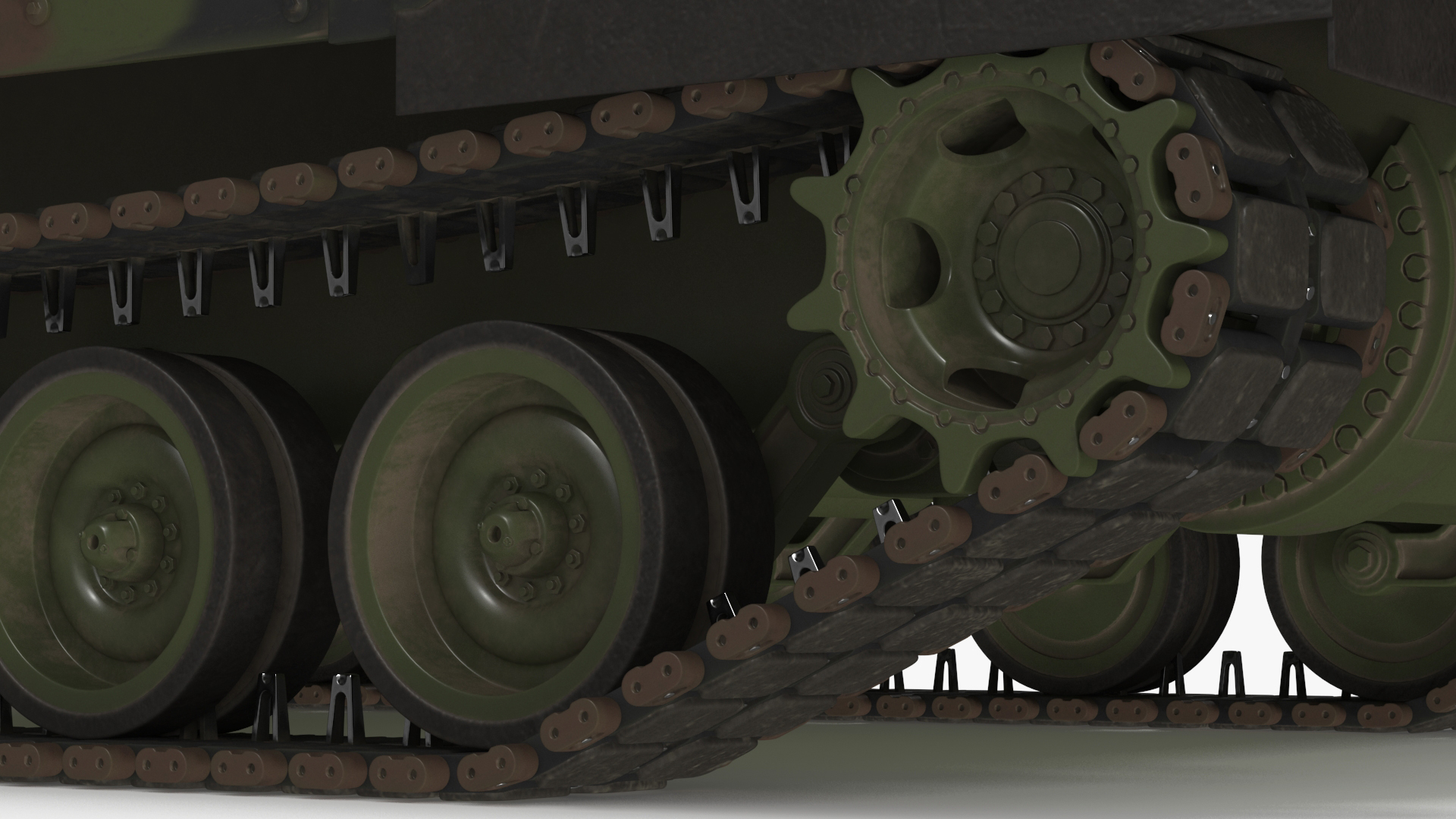 3D model M109 Paladin Howitzer Camouflage Color Rigged