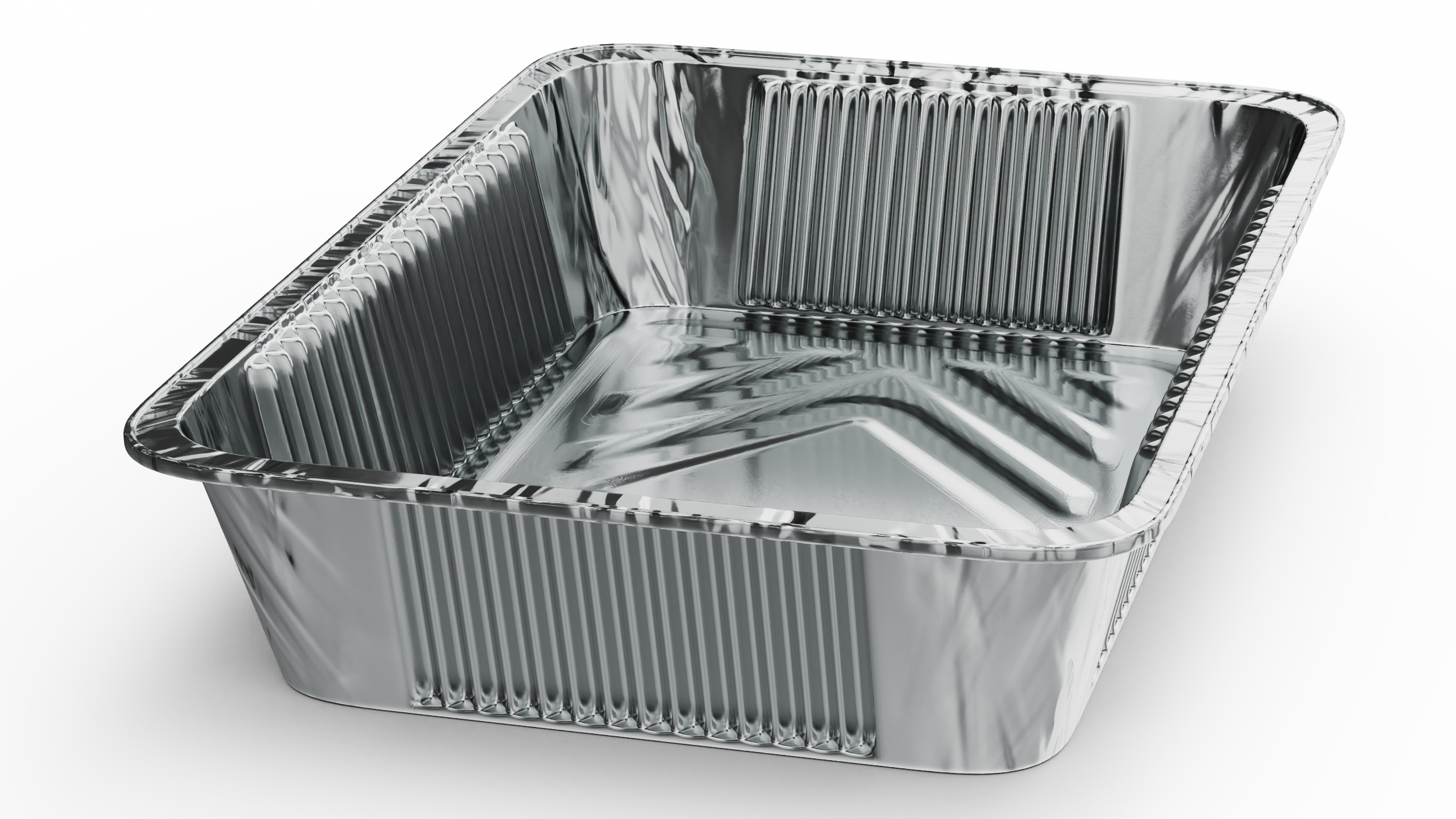 Aluminum Disposable Food Tray 50x33x8cm 3D model
