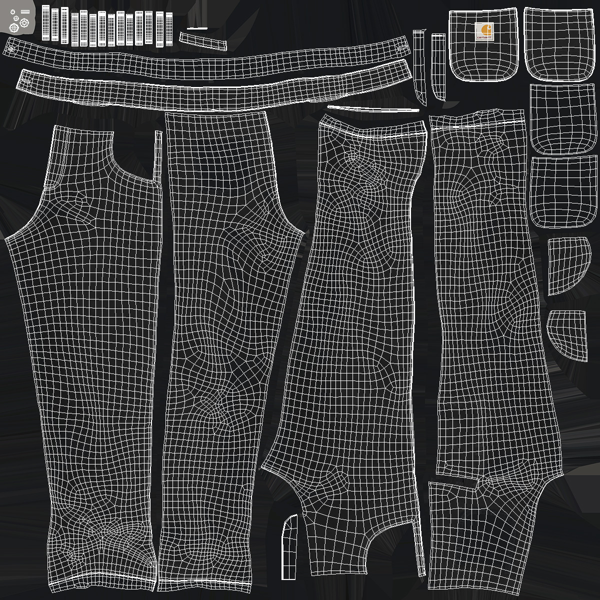 Carhartt Rigby Canvas Pants Black, view 6