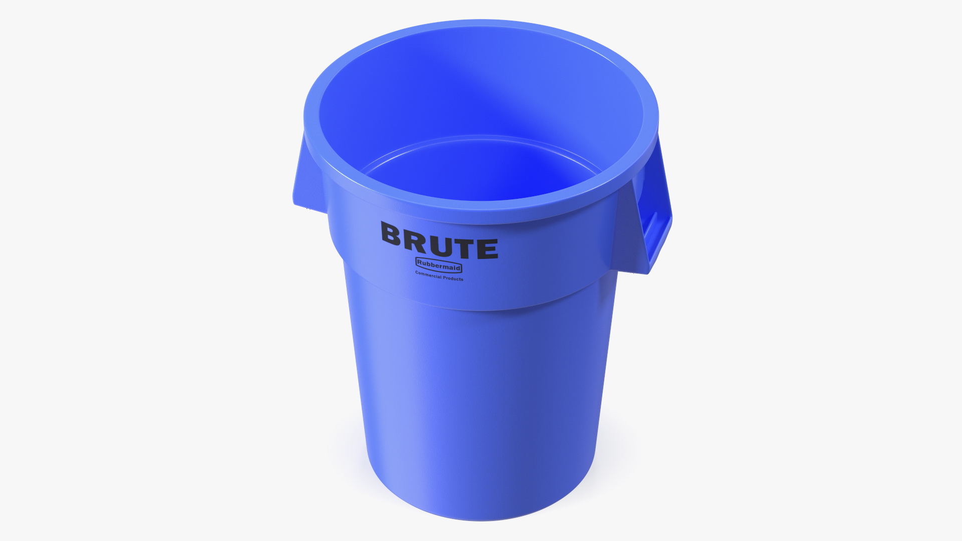 Rubbermaid Brute Blue Round Trash Can 3D