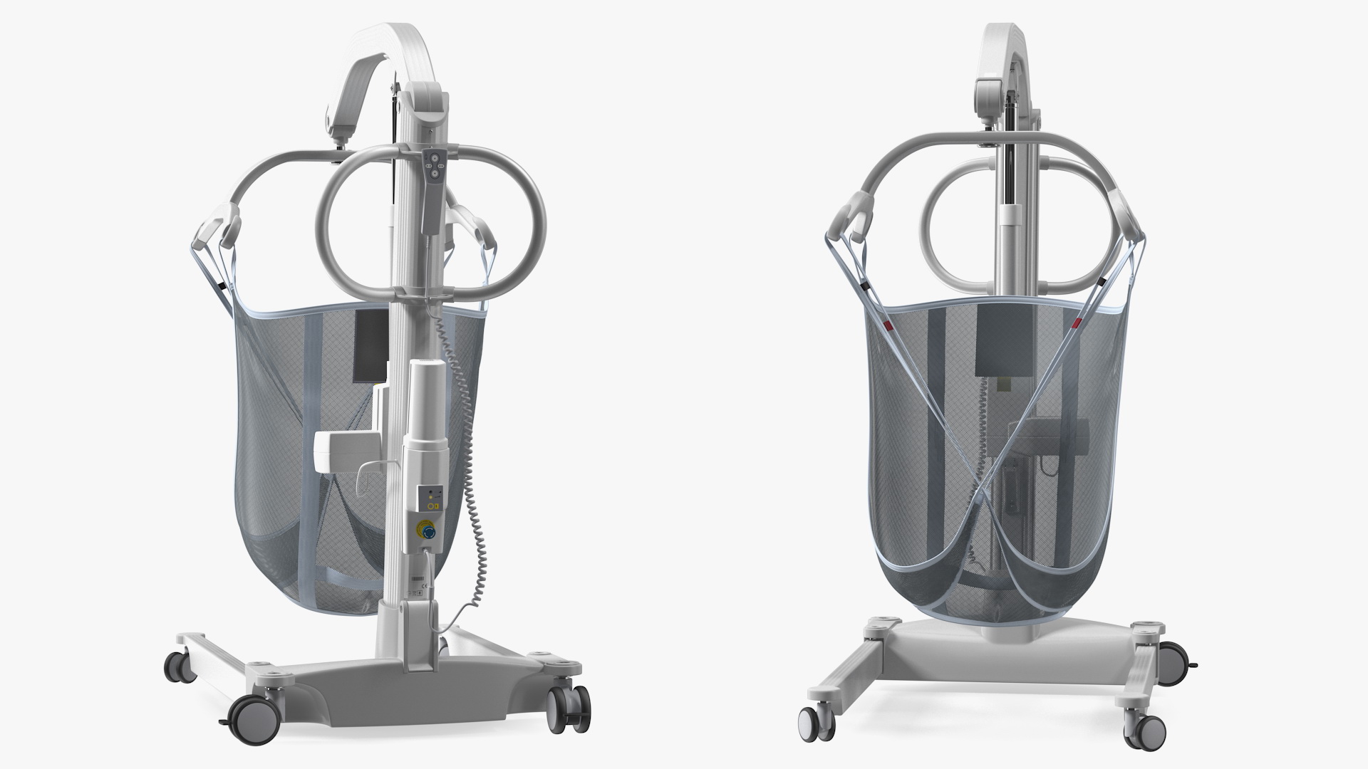 3D model Patient Lift with Sling Rigged