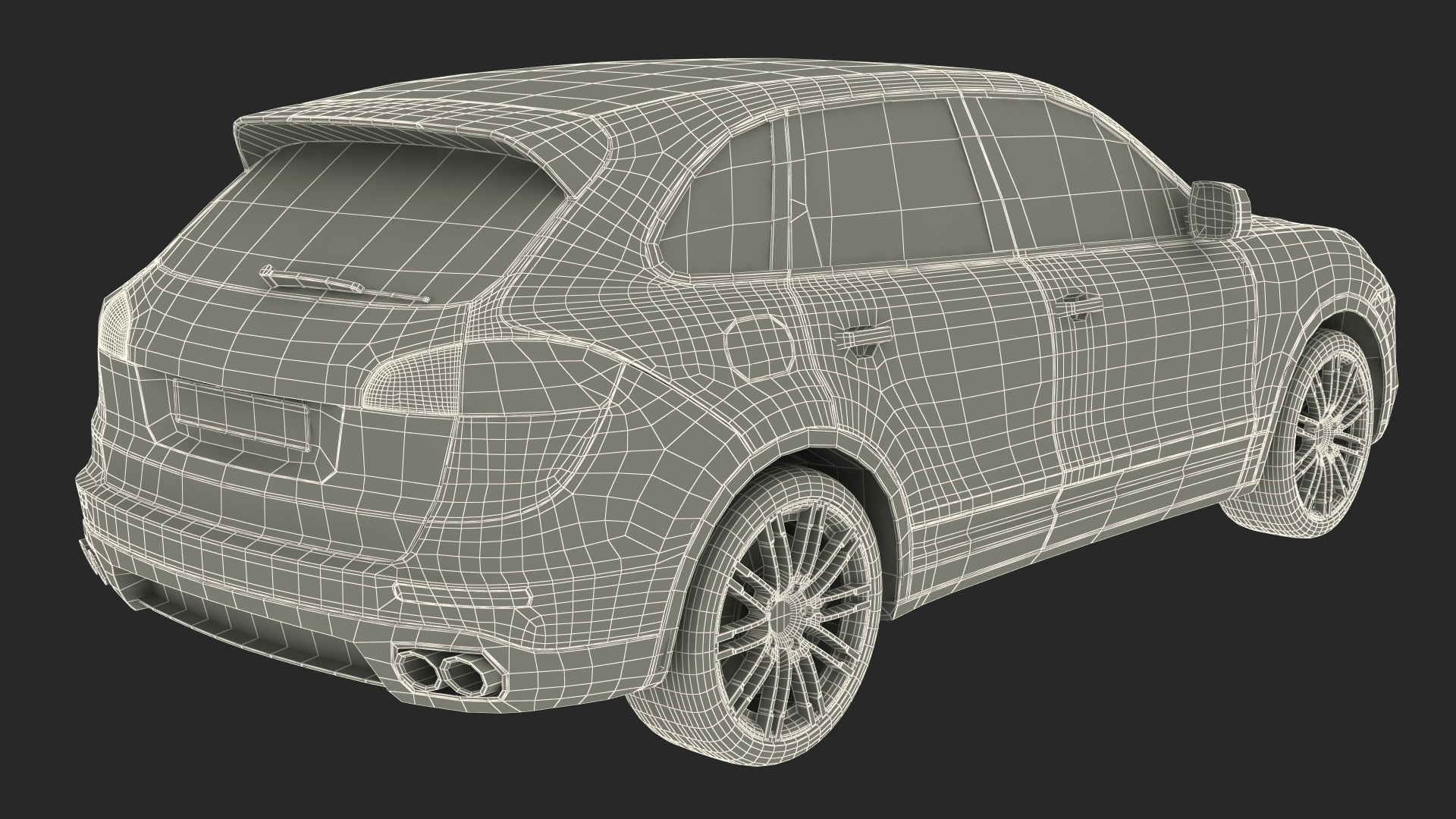 Luxury Crossover Generic 3D model