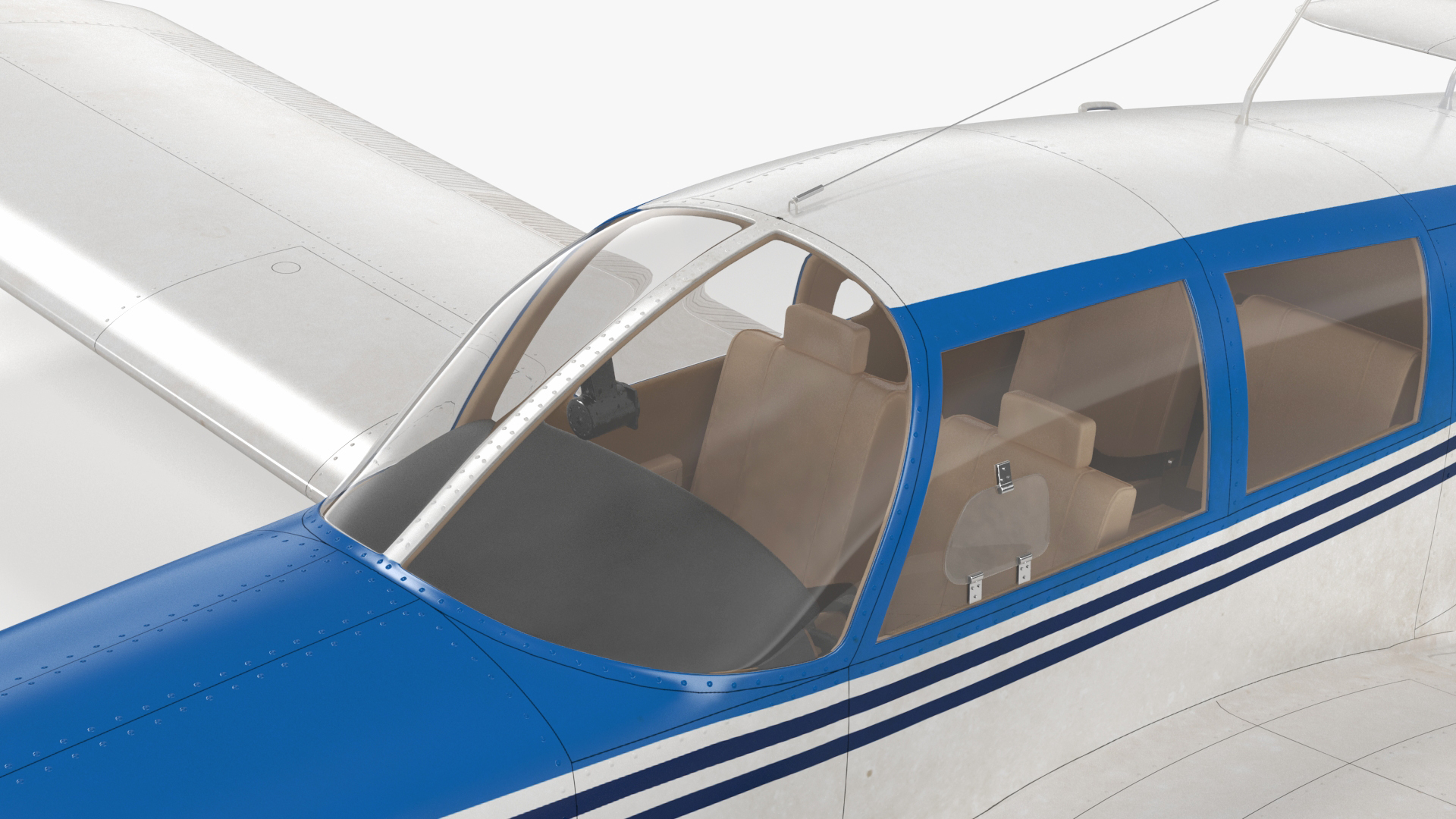 3D Personal Aircraft Piper PA-28 Cherokee model