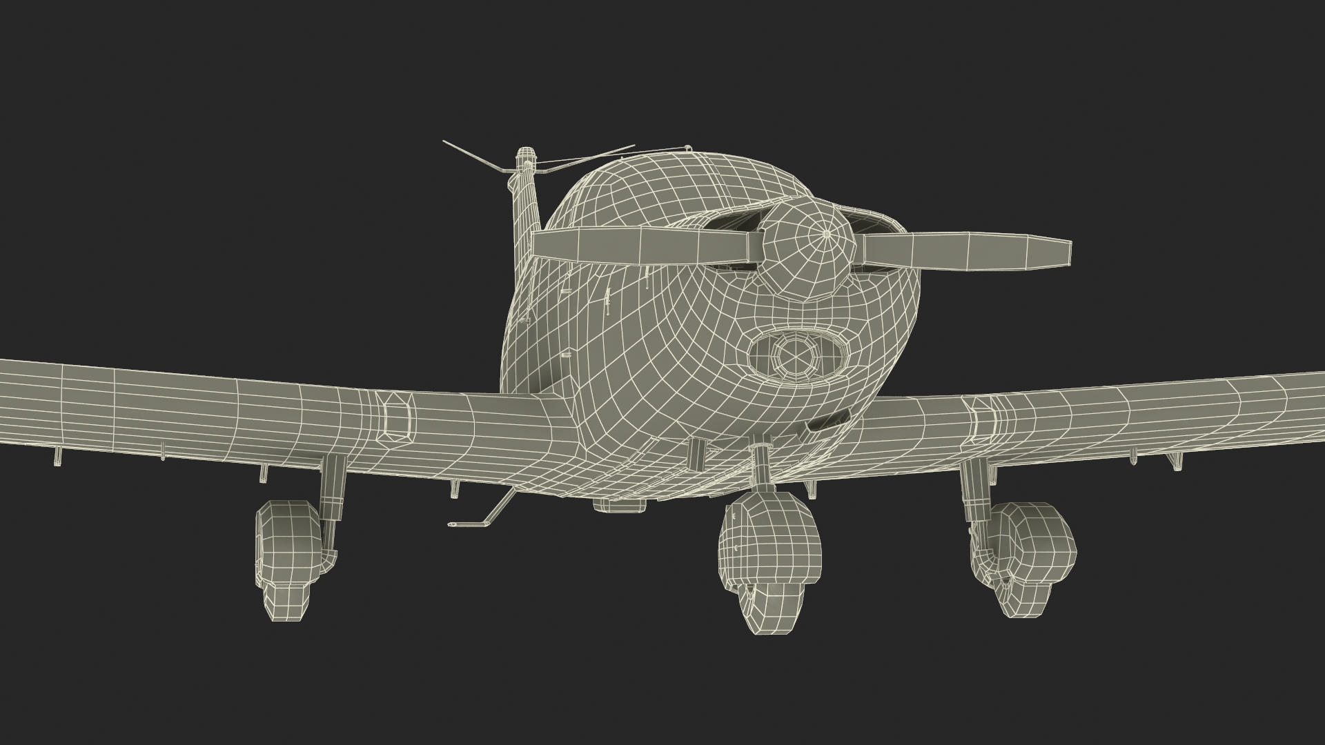 3D Personal Aircraft Piper PA-28 Cherokee model