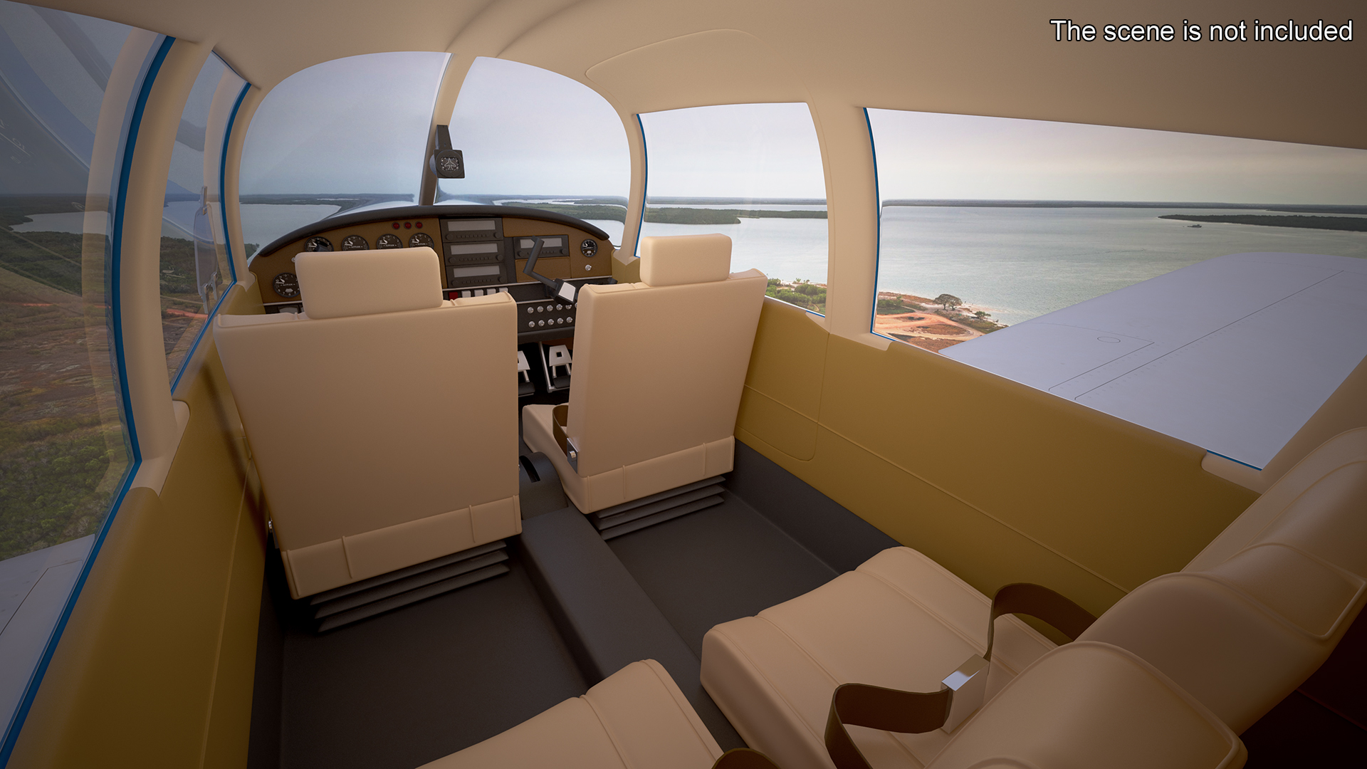 3D Personal Aircraft Piper PA-28 Cherokee model