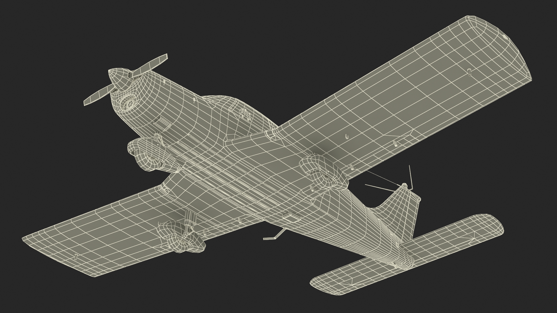 3D Personal Aircraft Piper PA-28 Cherokee model