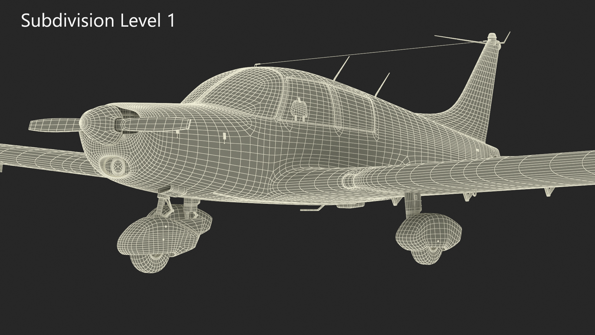 3D Personal Aircraft Piper PA-28 Cherokee model