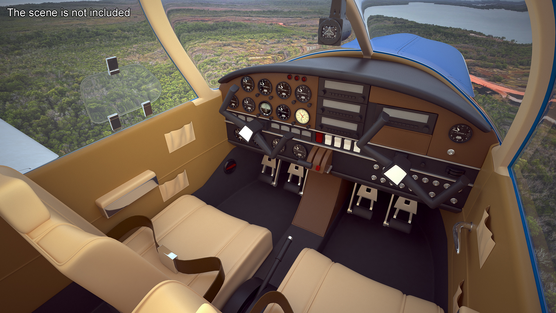3D Personal Aircraft Piper PA-28 Cherokee model