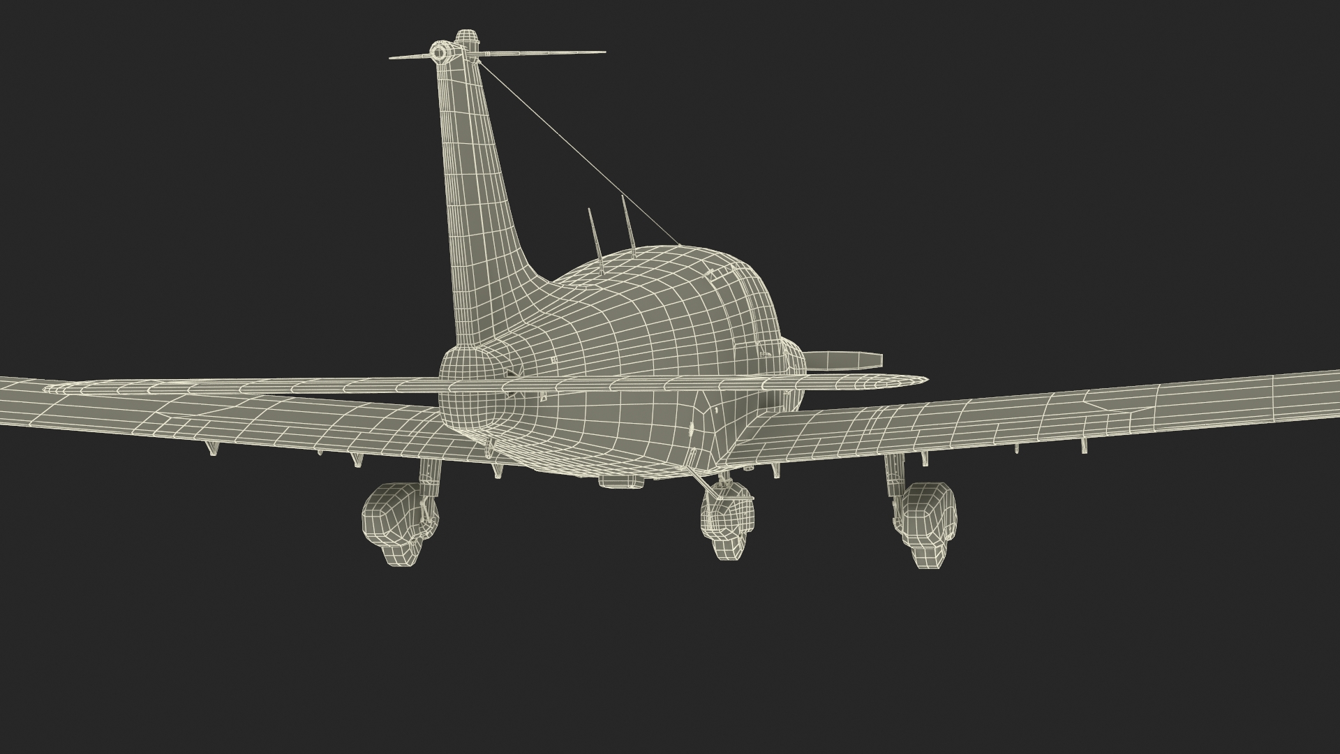 3D Personal Aircraft Piper PA-28 Cherokee model