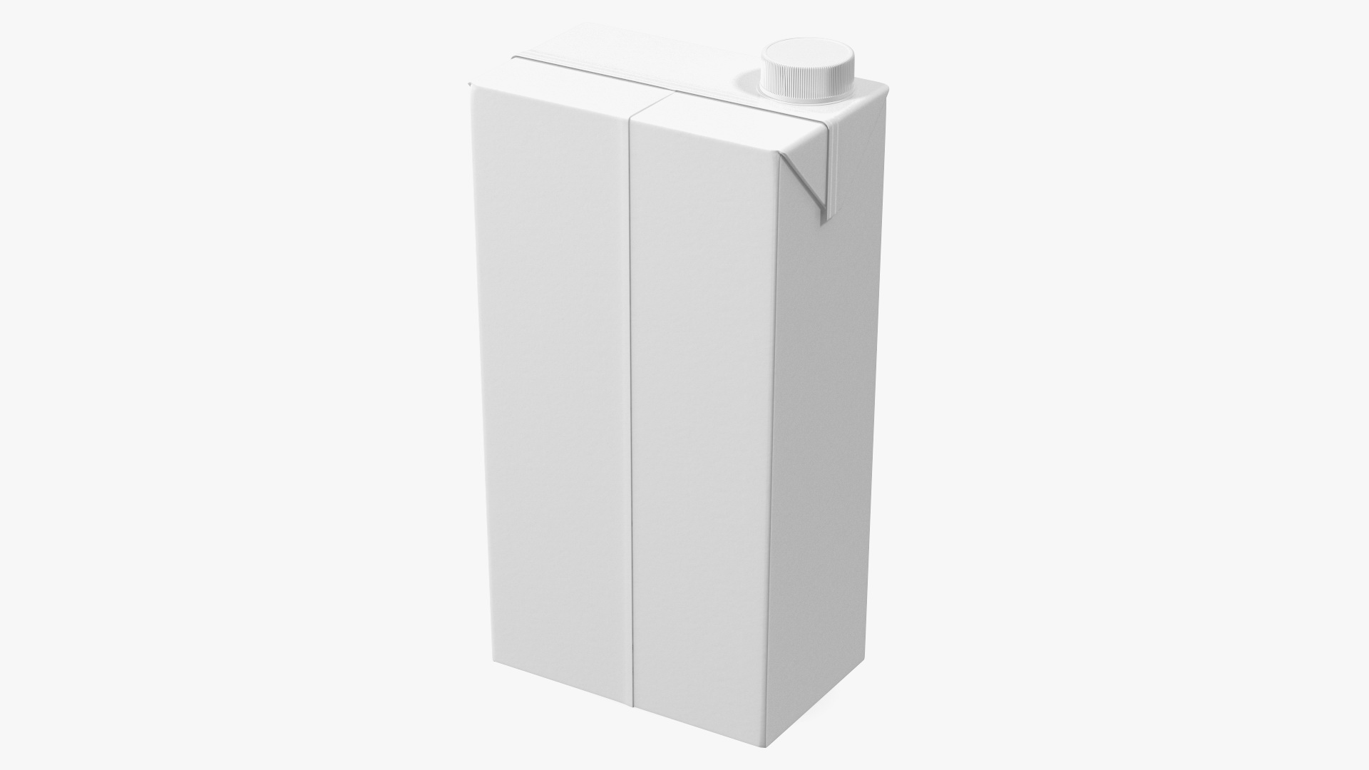 3D model Rectangular Aseptic Carton with Cap