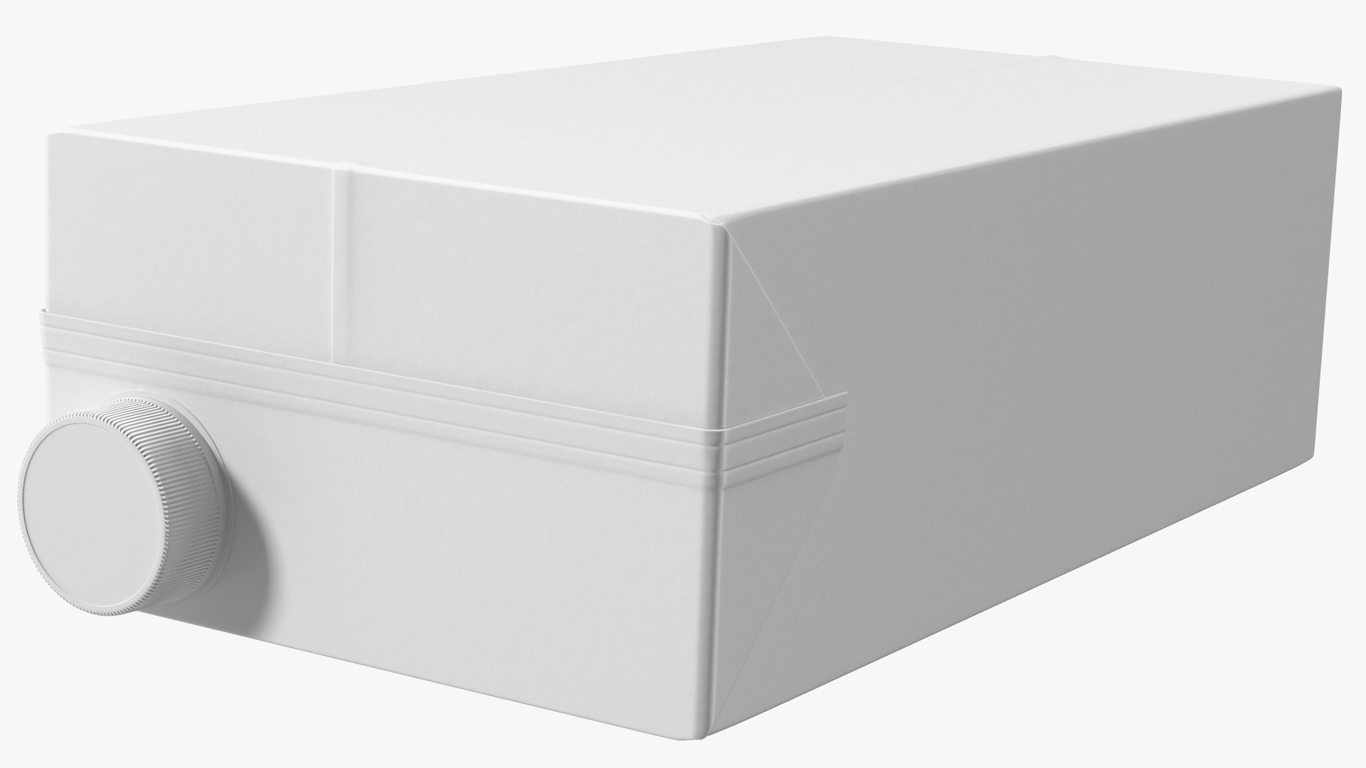 3D model Rectangular Aseptic Carton with Cap