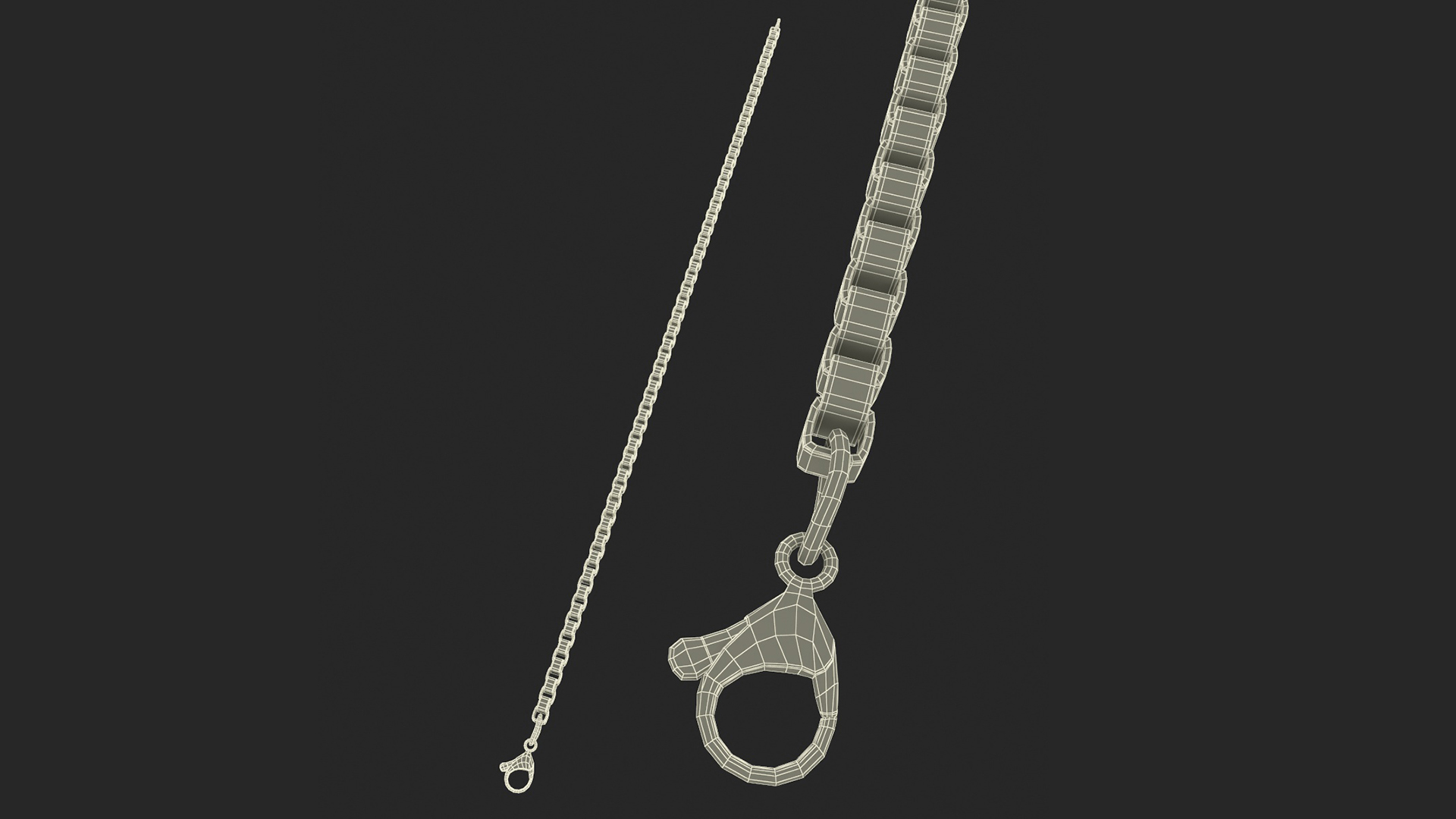 3D Golden Box Chain