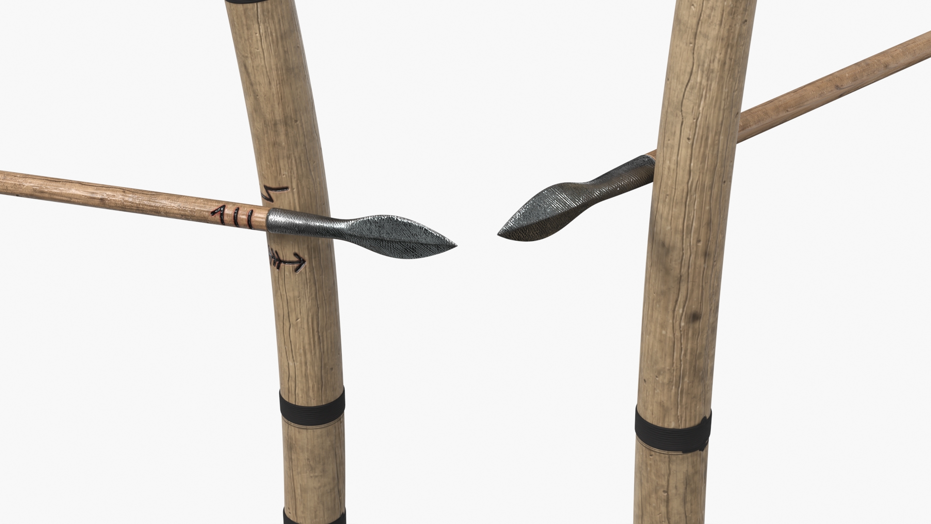 Wooden Hunting Bow with Arrow - view 6