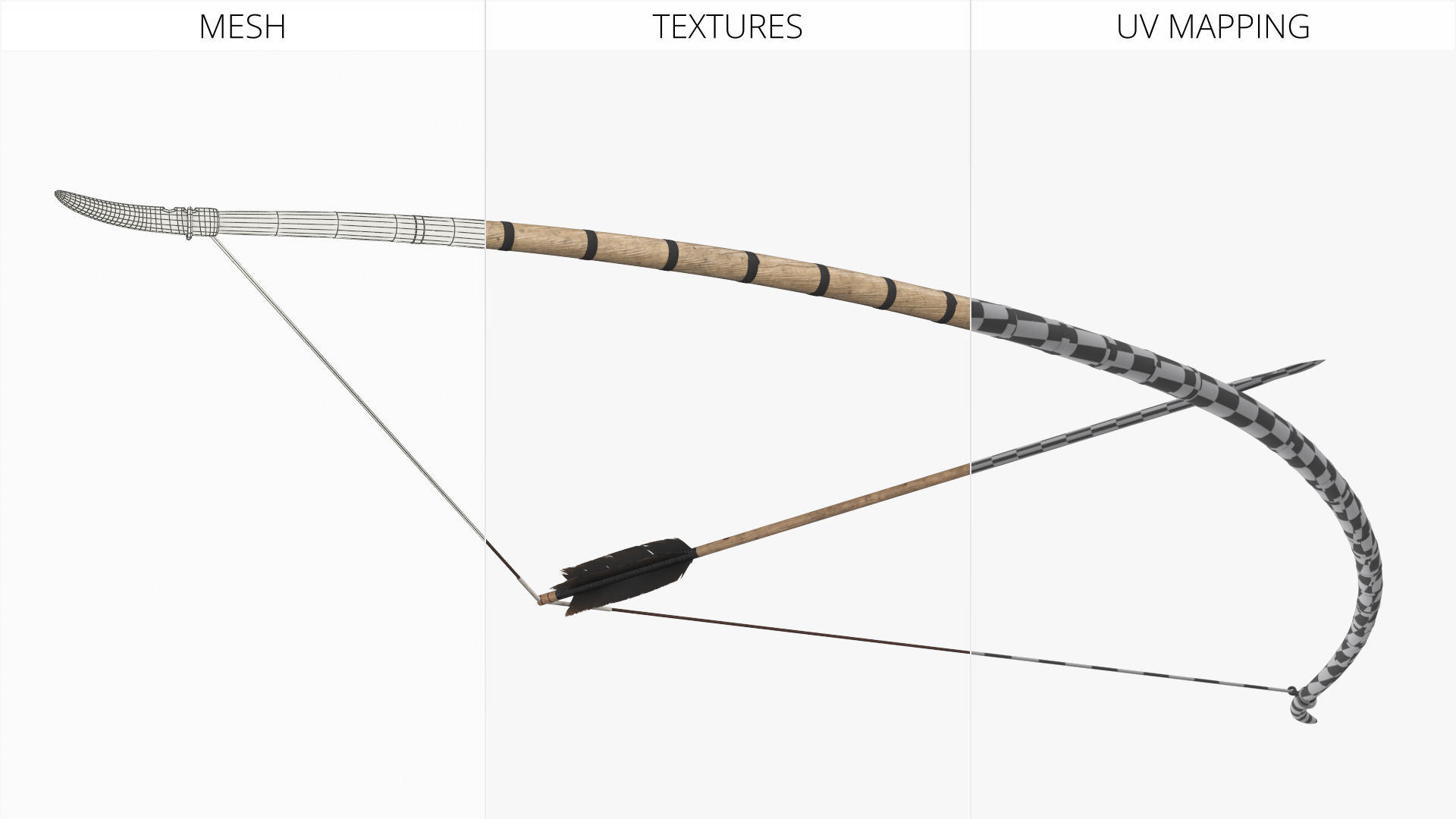 Wooden Hunting Bow with Arrow - view 8