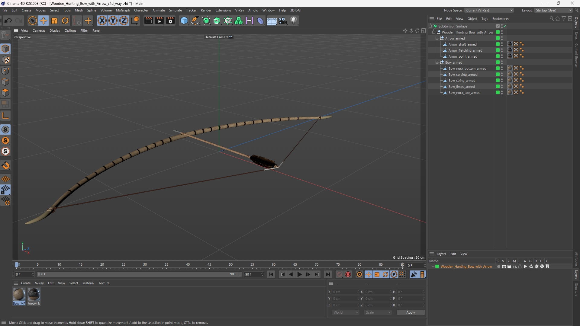 Wooden Hunting Bow with Arrow - view 12