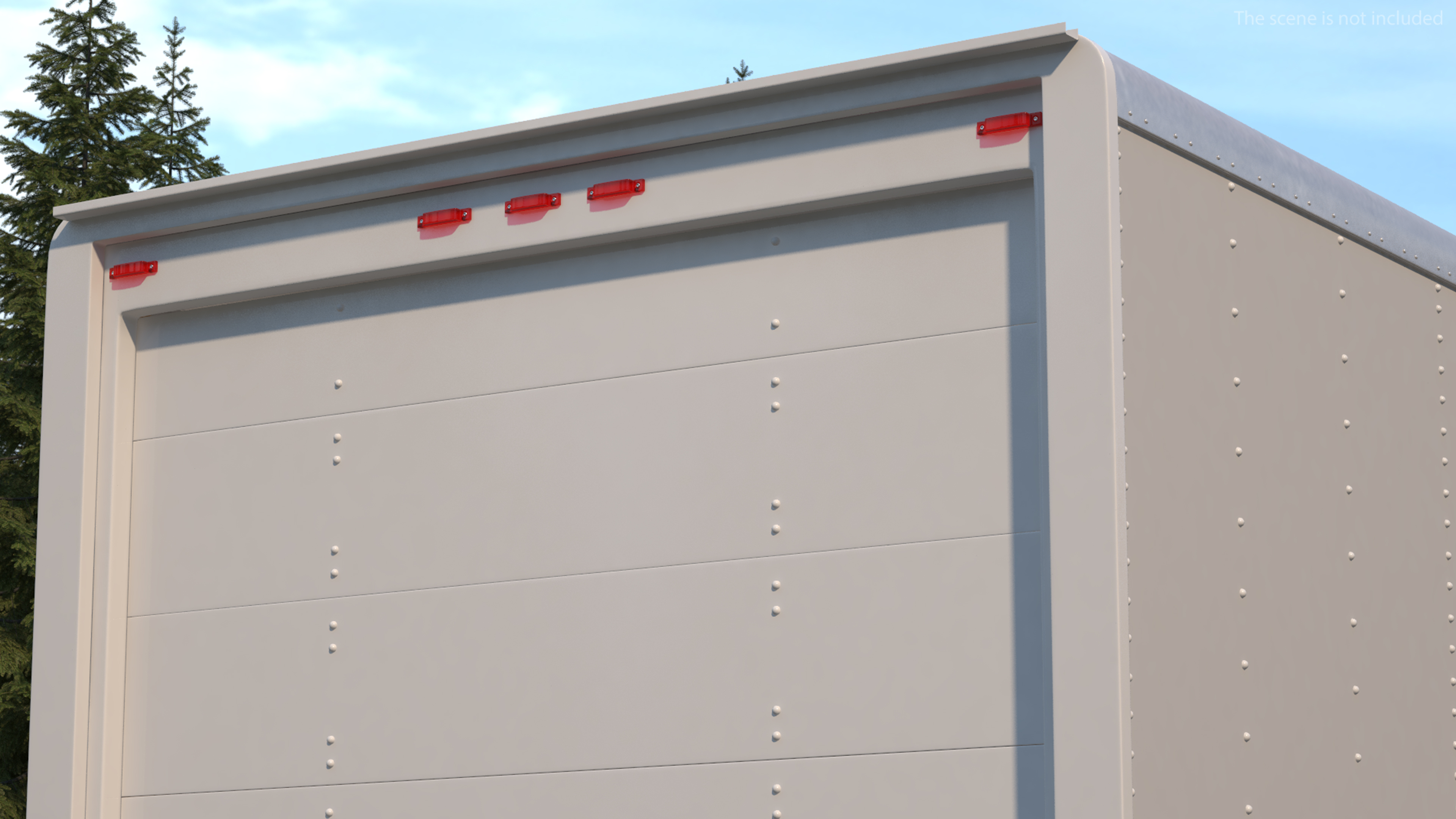 3D Box Truck Isuzu NPR 2018 Mockup