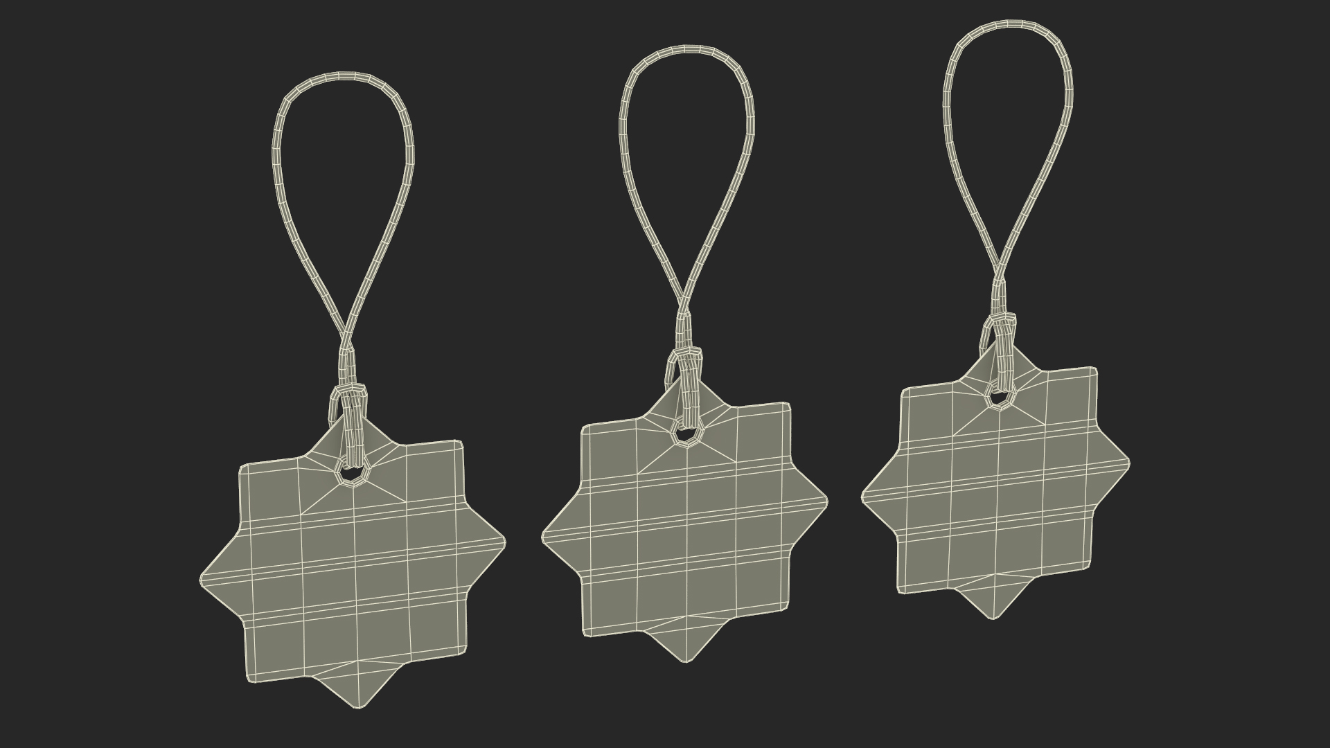 Label Tag Star 3D model