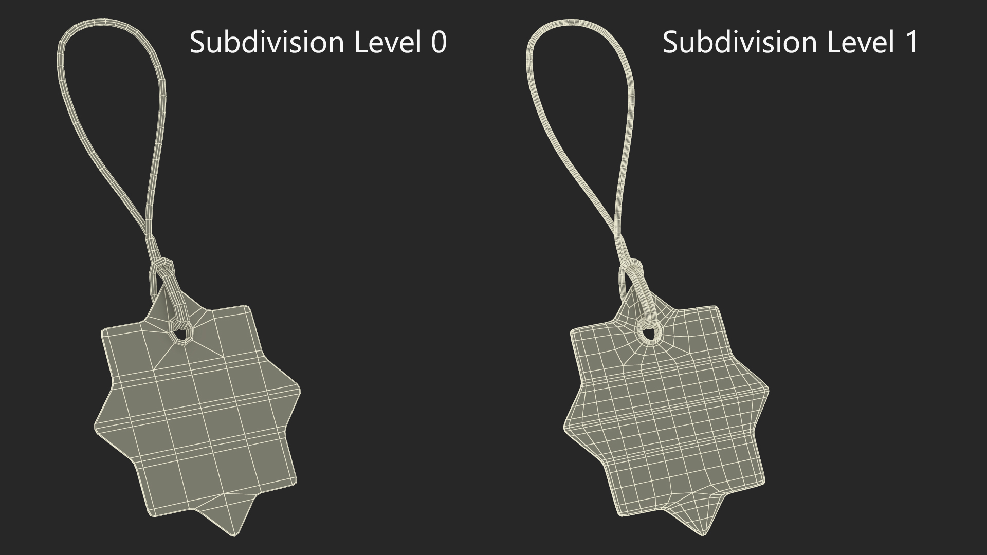 Label Tag Star 3D model