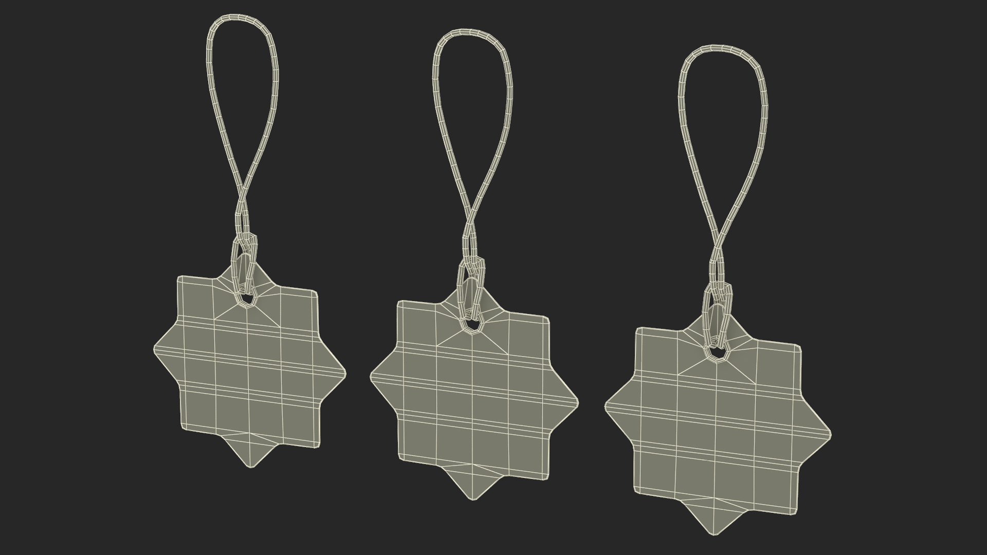 Label Tag Star 3D model