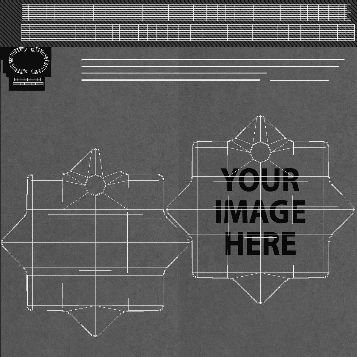 Label Tag Star 3D model