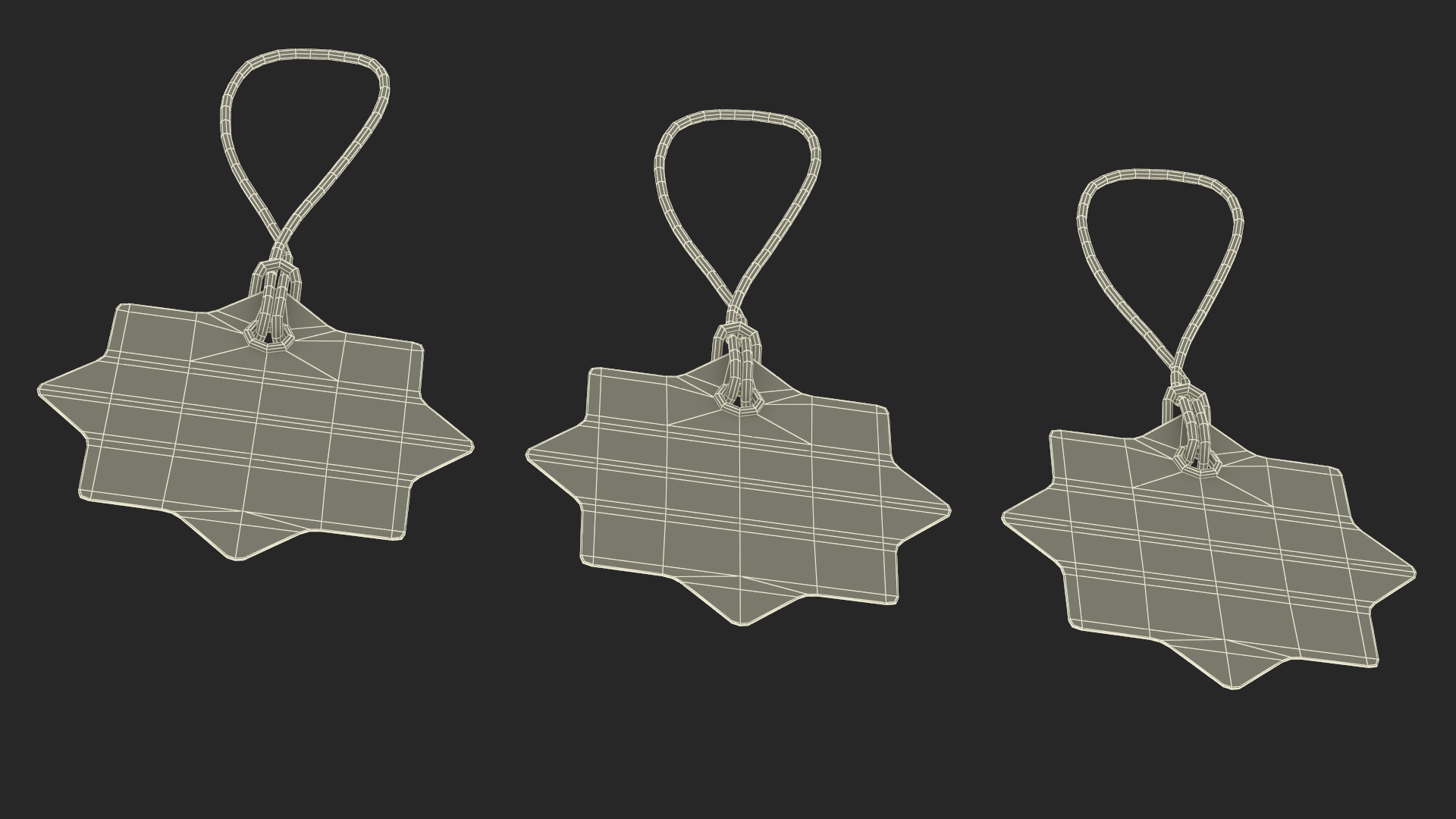 Label Tag Star 3D model
