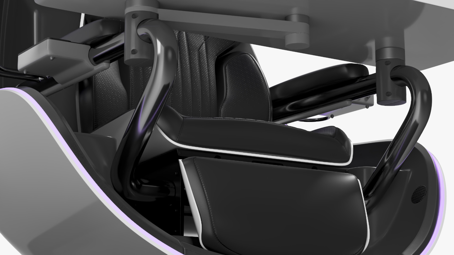 3D model Immersive Gaming Station White