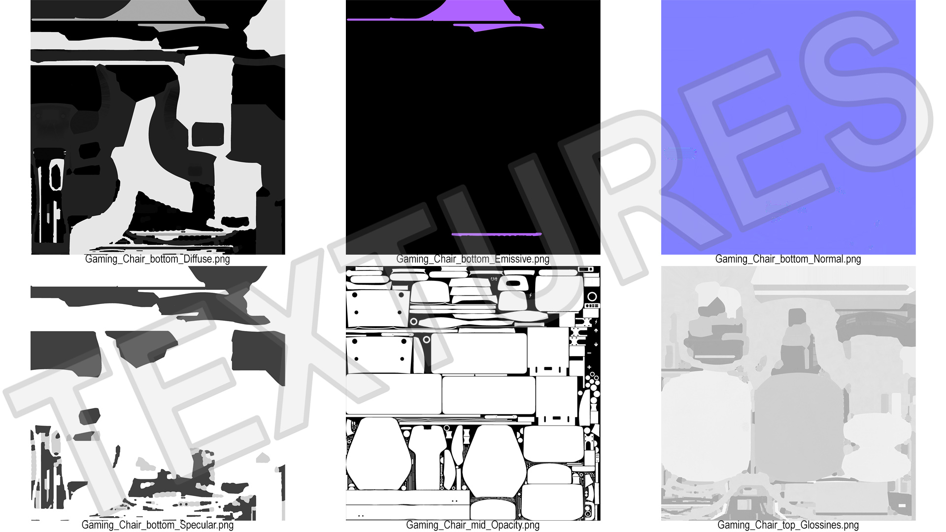 3D model Immersive Gaming Station White