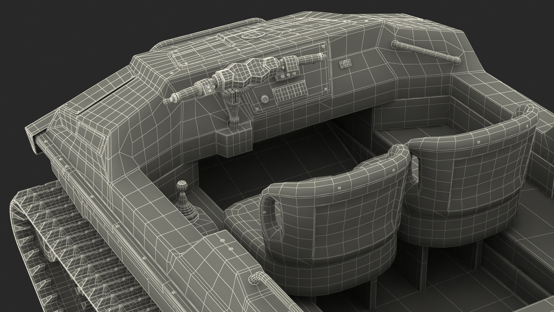 No Roof Tinger ATV Red Rigged 3D model