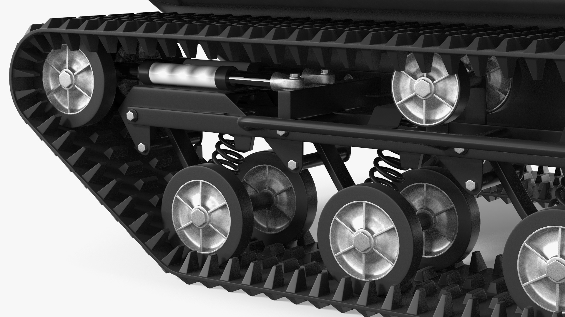 No Roof Tinger ATV Red Rigged 3D model