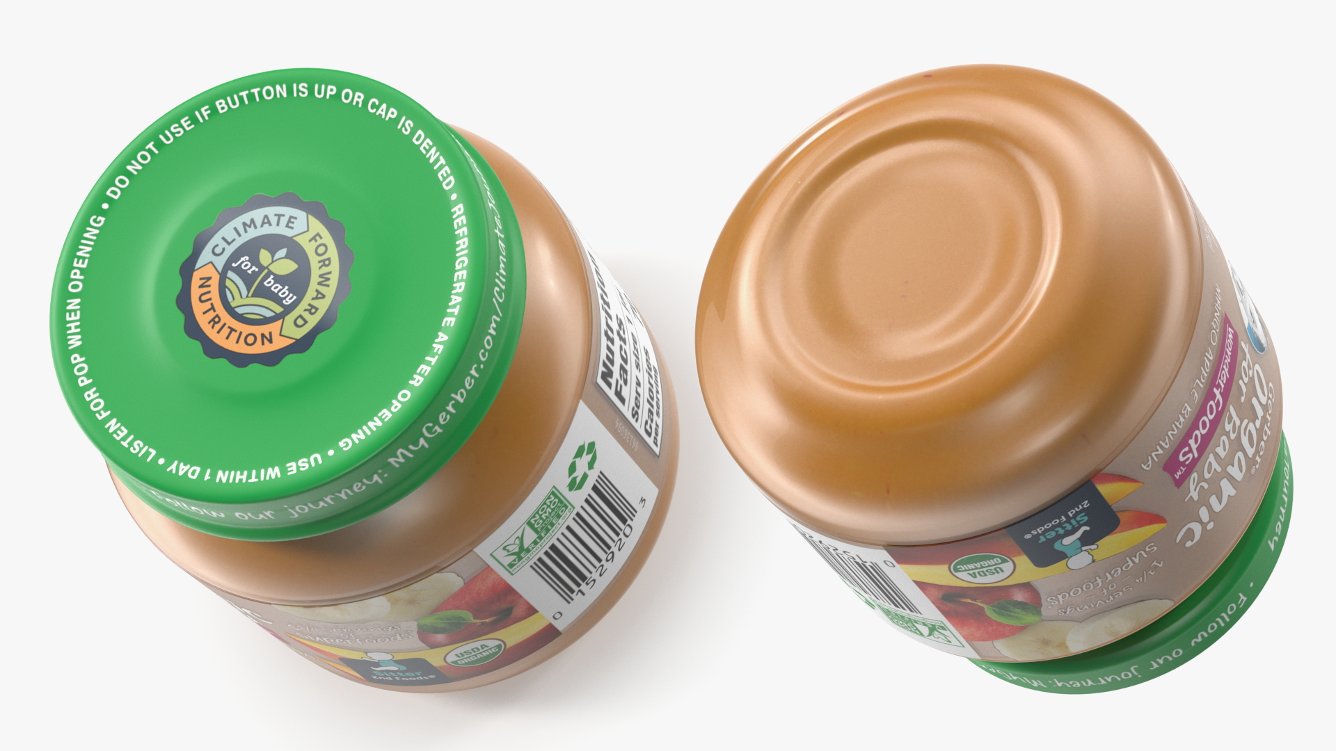 3D Gerber Mango Baby Food Jar 113g