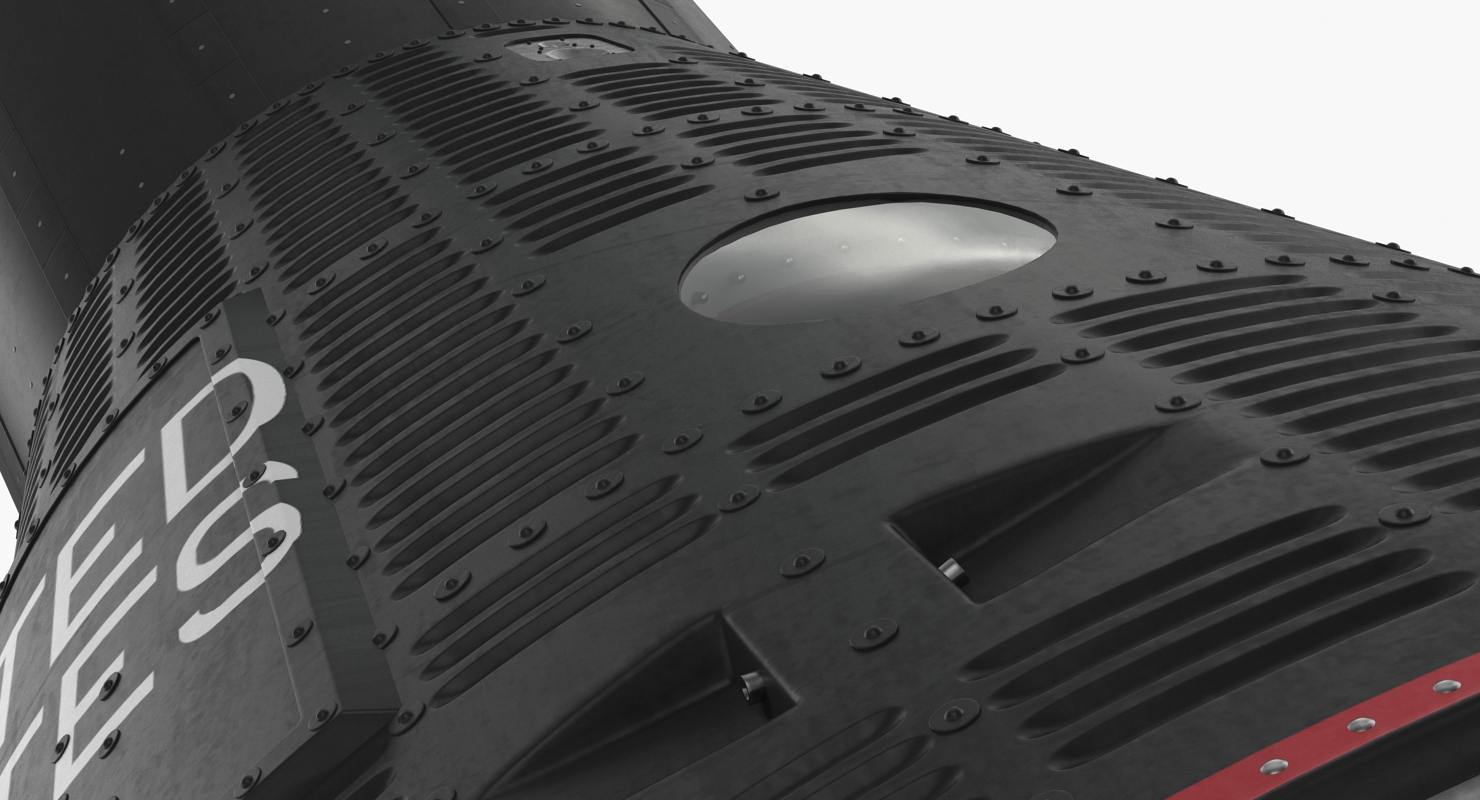 3D Spacecraft Freedom 7 Capsule model