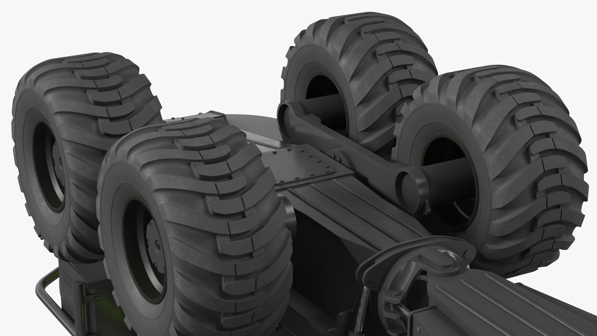 3D Forwarder Forestry Vehicle Rigged model