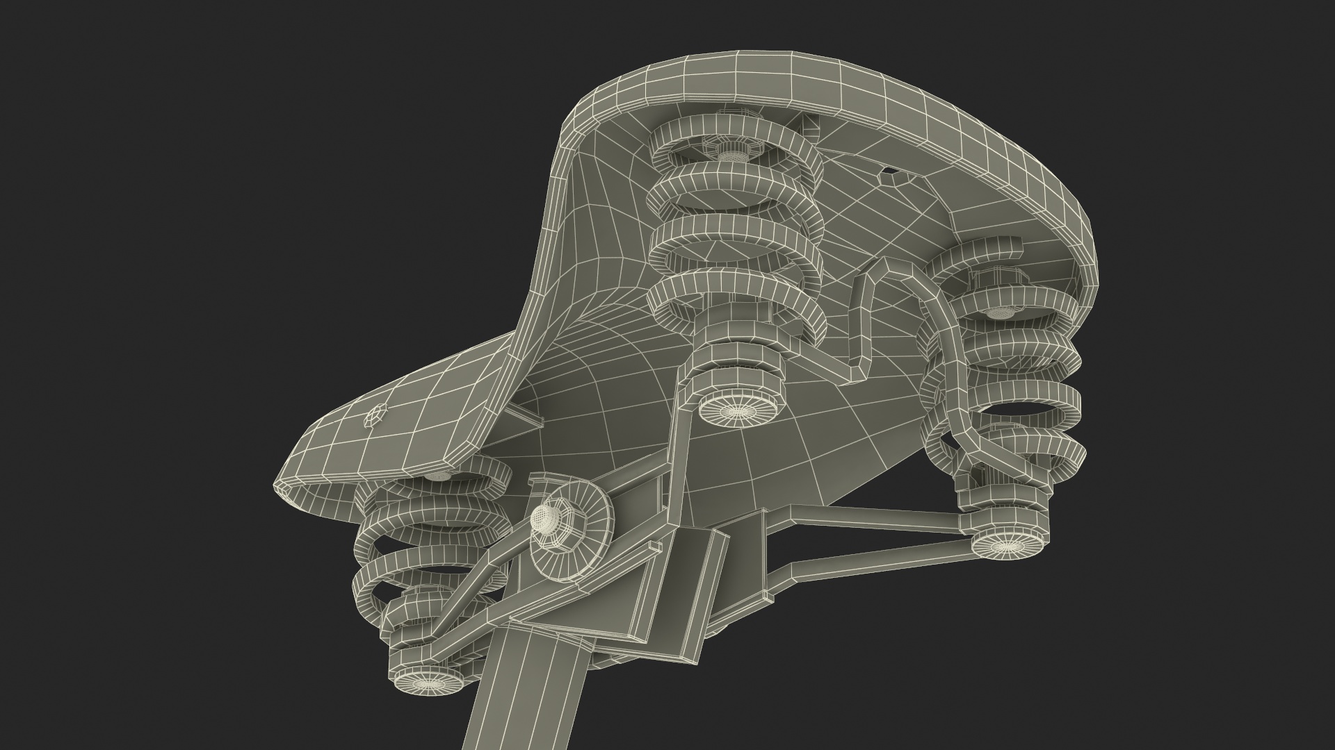3D Vintage City Bicycle Rigged for Cinema 4D