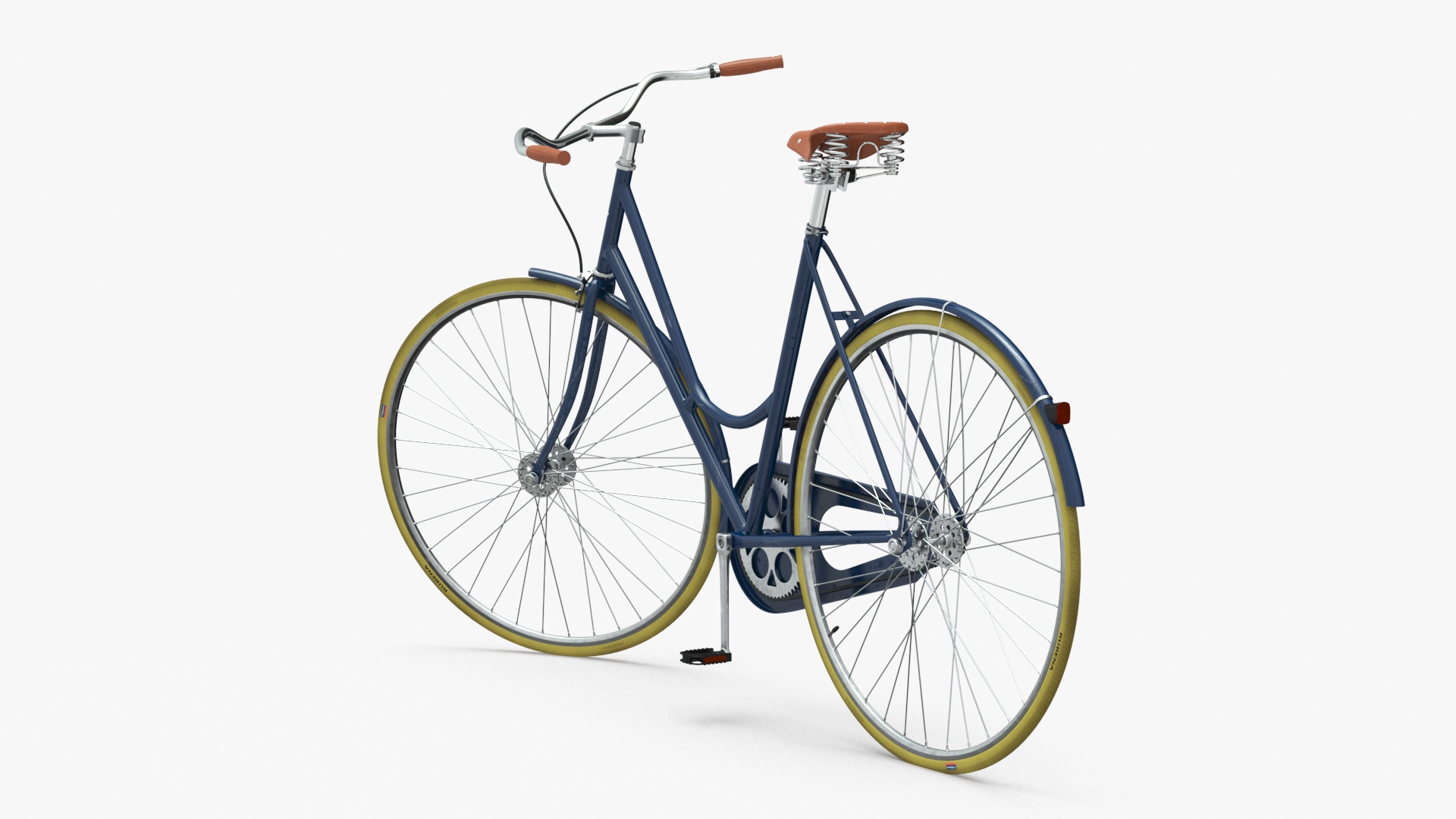 3D Vintage City Bicycle Rigged for Cinema 4D