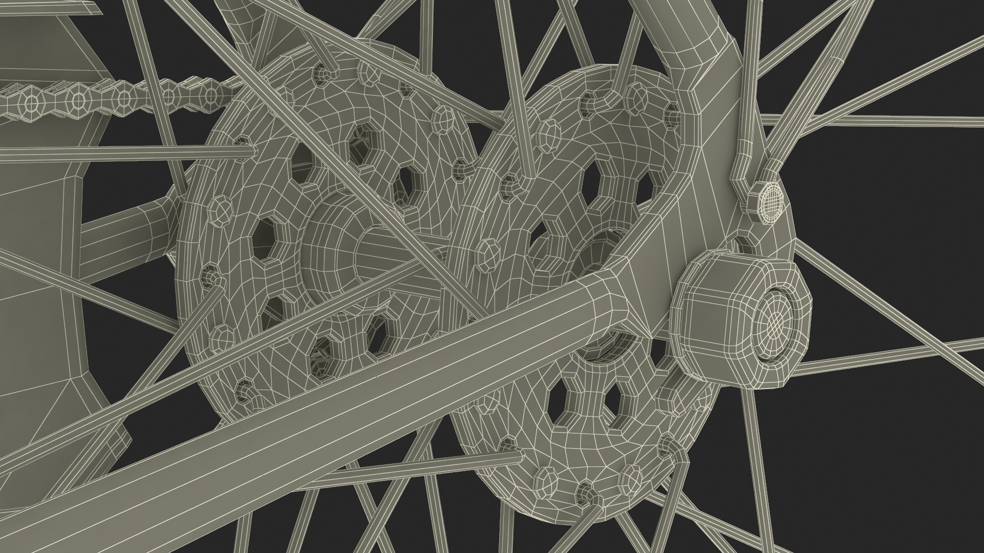 3D Vintage City Bicycle Rigged for Cinema 4D