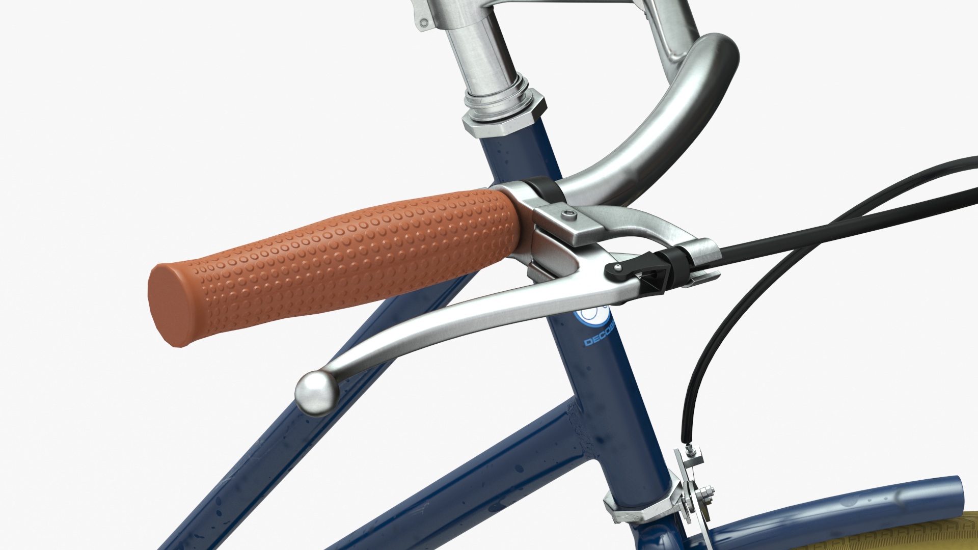3D Vintage City Bicycle Rigged for Cinema 4D