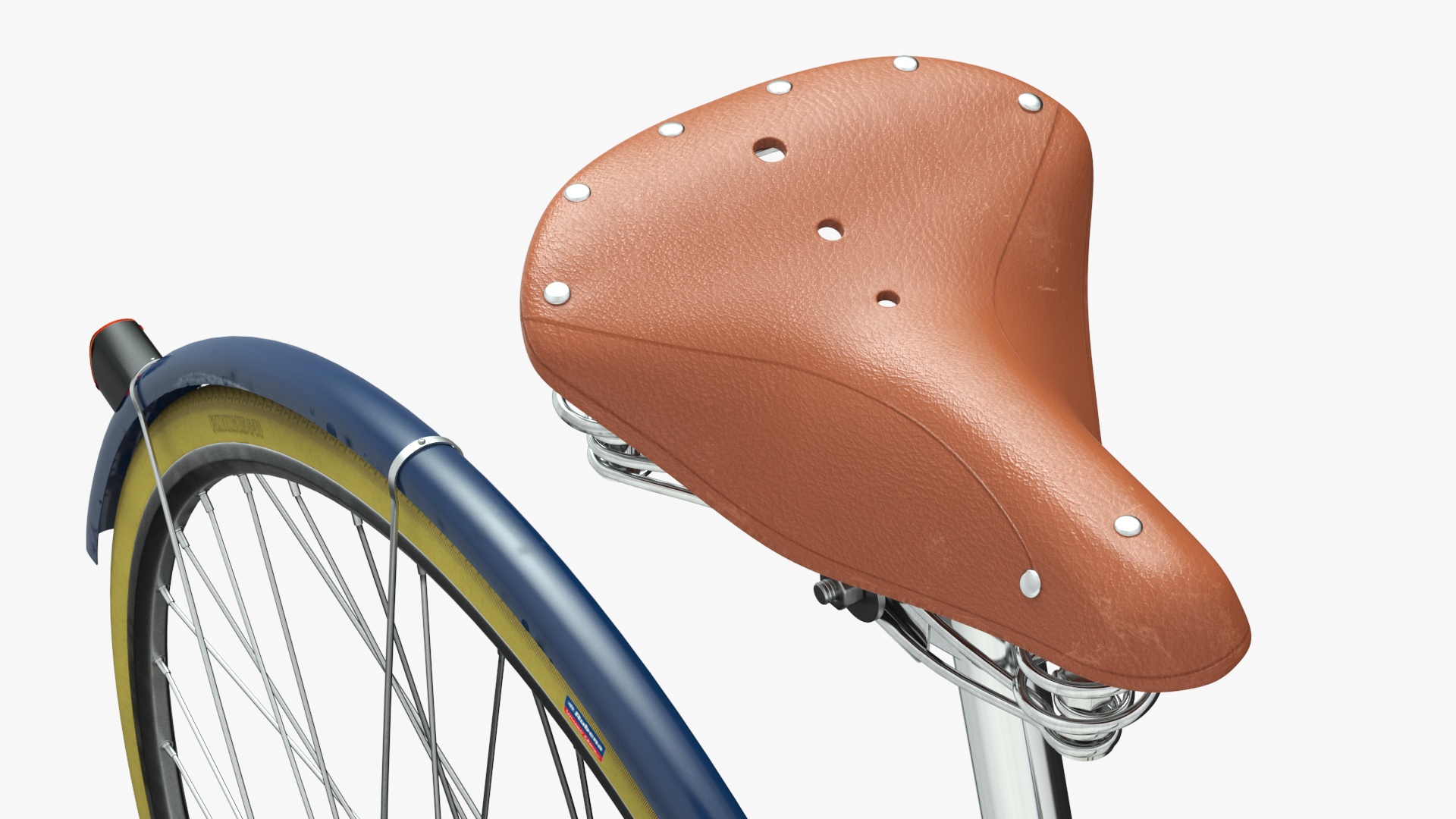 3D Vintage City Bicycle Rigged for Cinema 4D