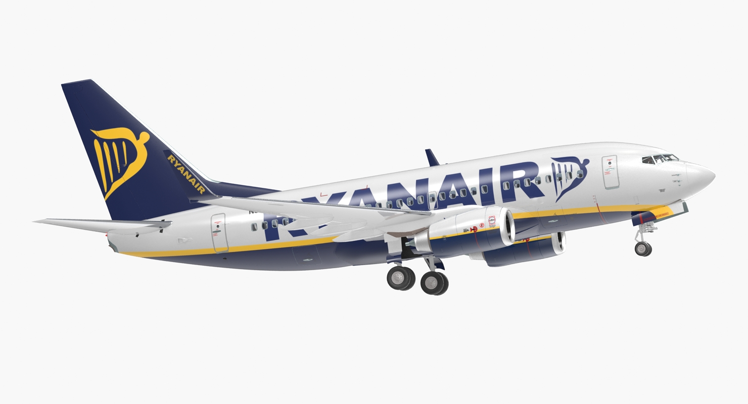 3D Boeing 737 600 with Interior Ryanair