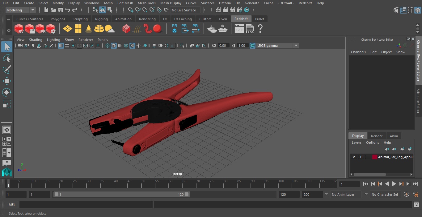 3D model Animal Ear Tag Applicator