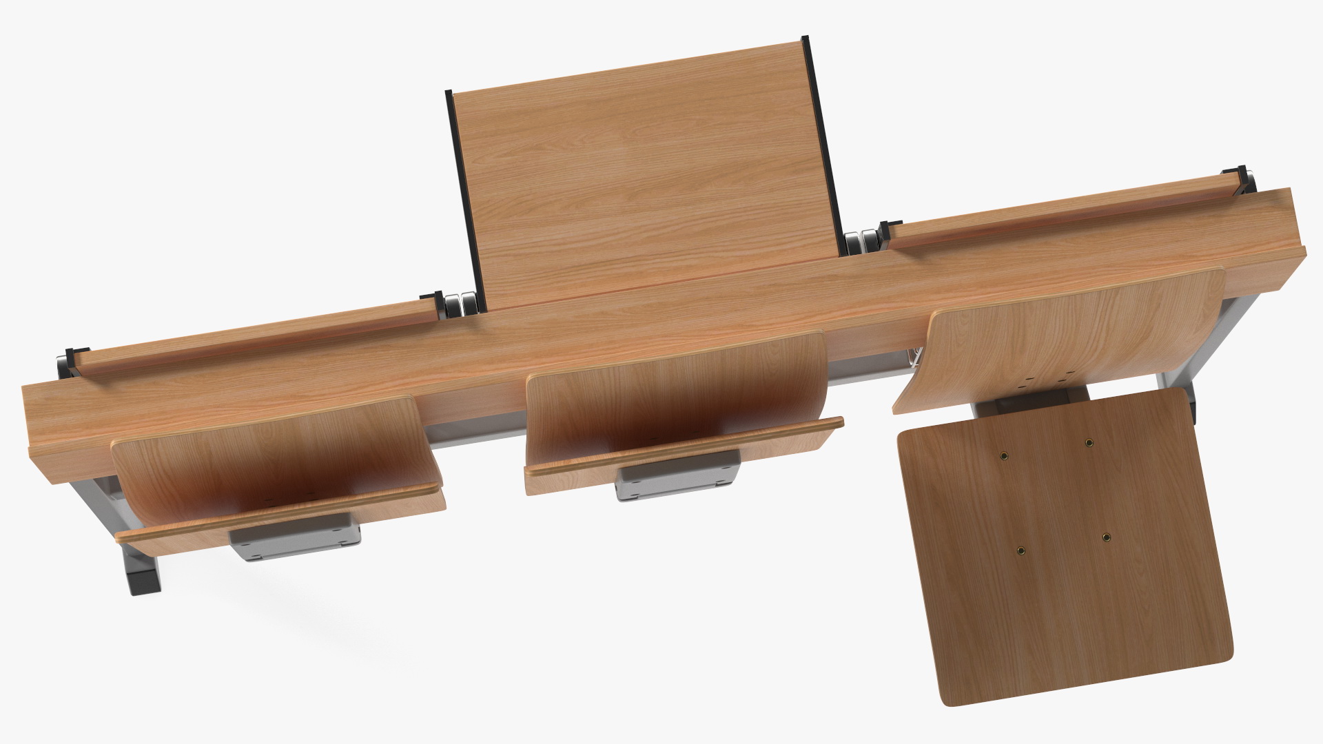 University Seating System For Three Places 3D