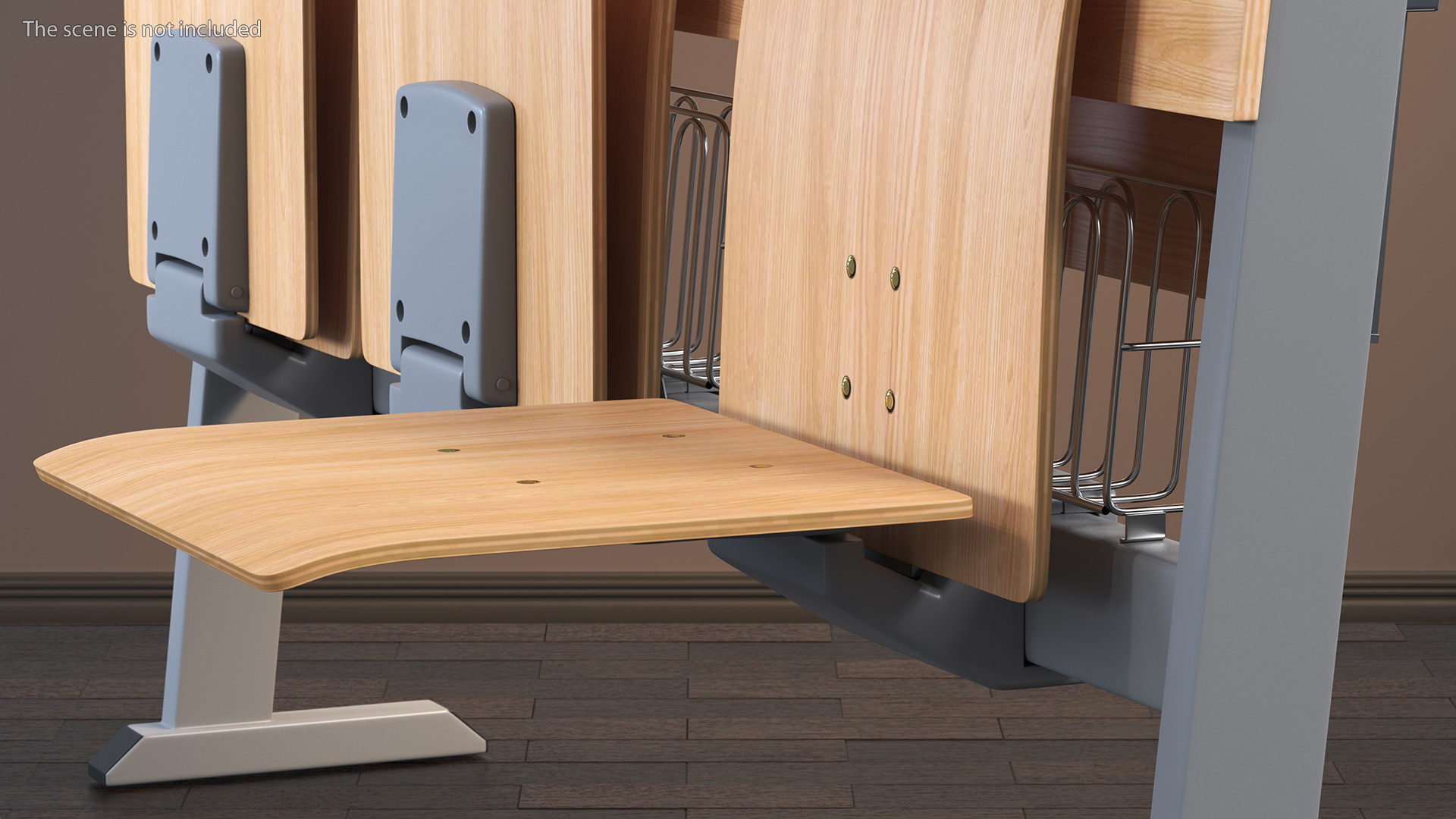 University Seating System For Three Places 3D