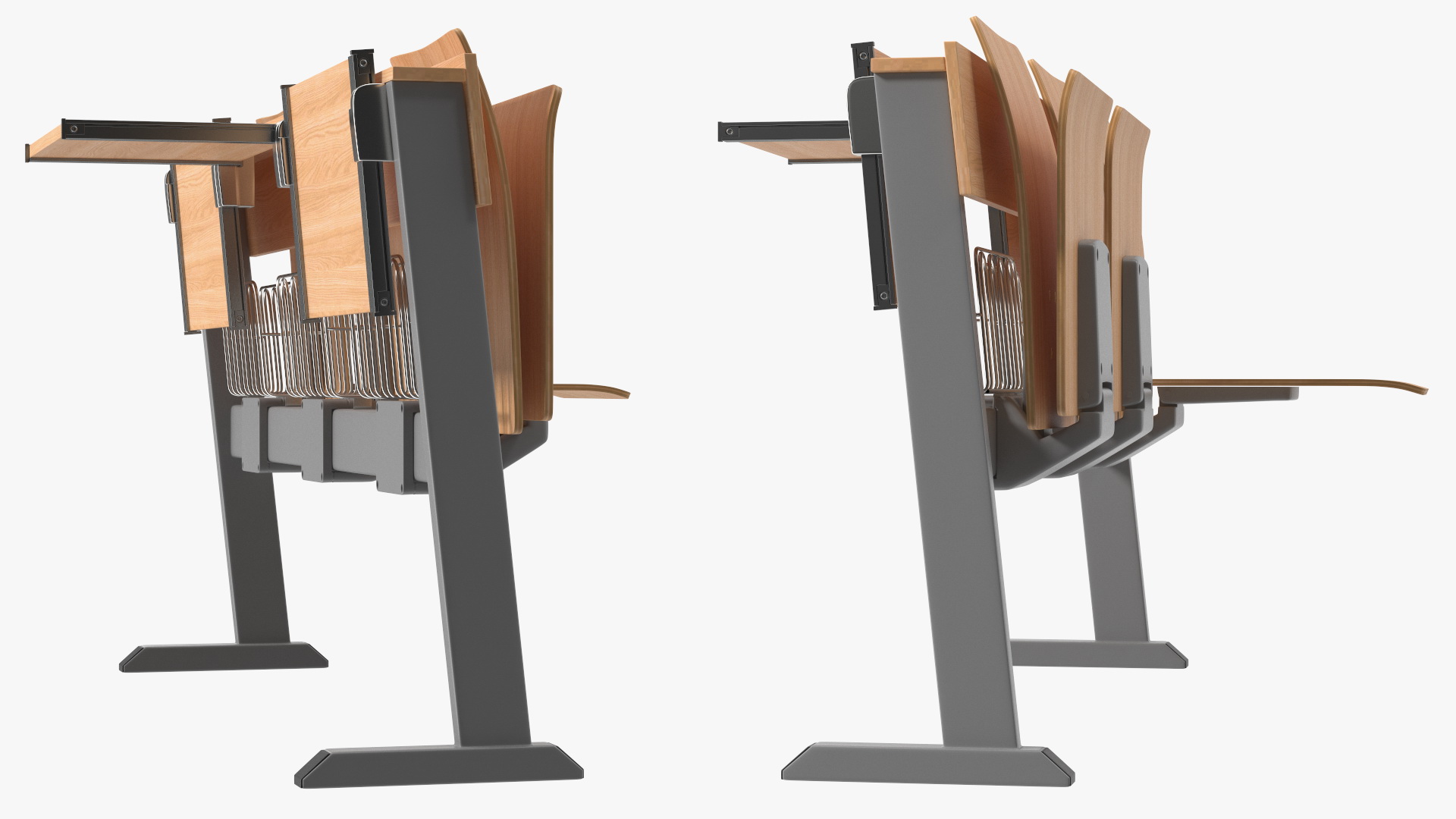 University Seating System For Three Places 3D