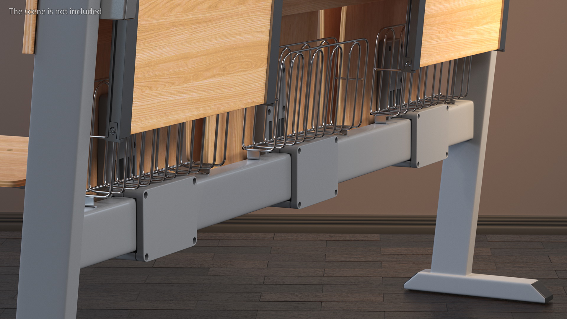 University Seating System For Three Places 3D