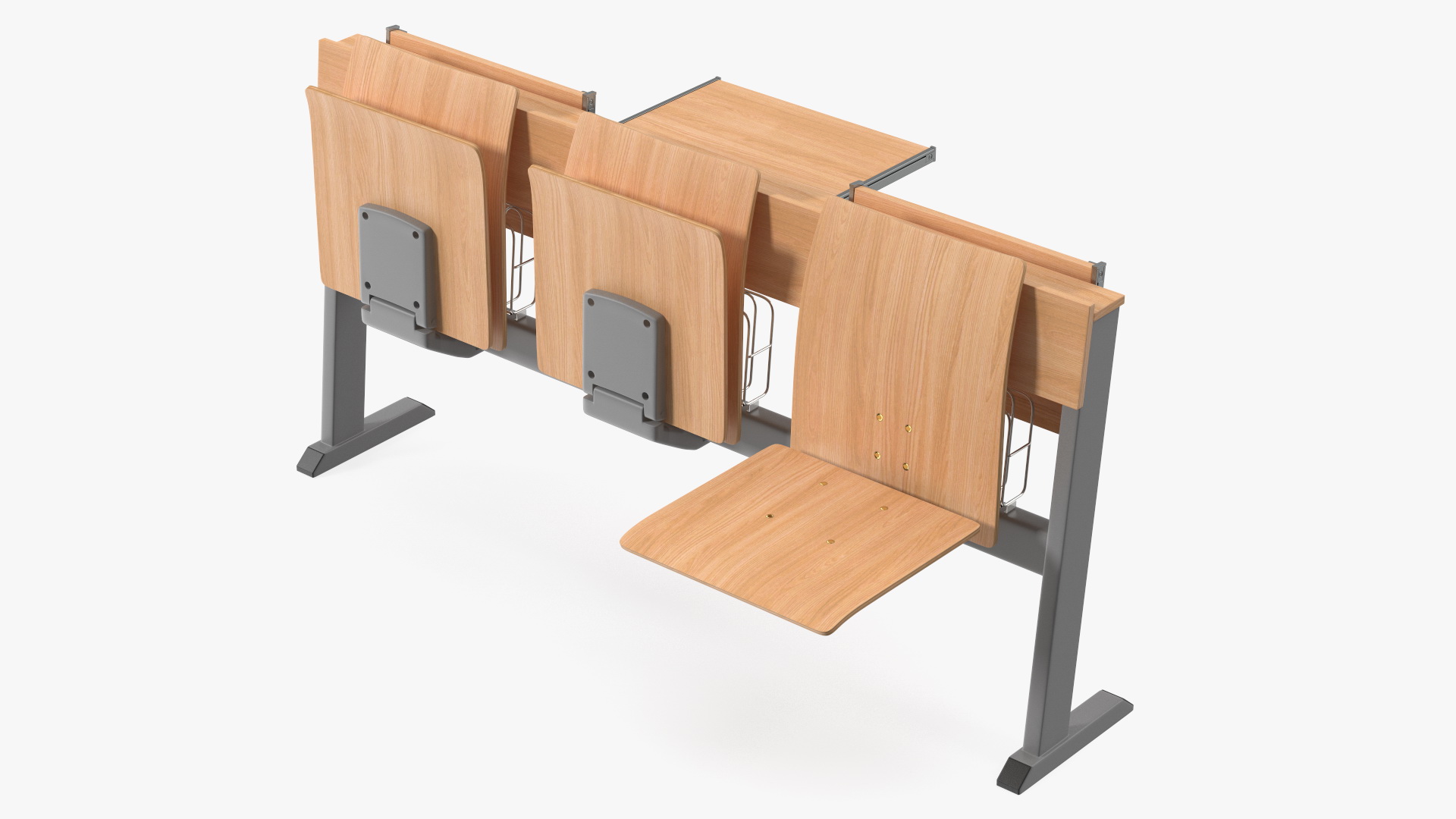 University Seating System For Three Places 3D