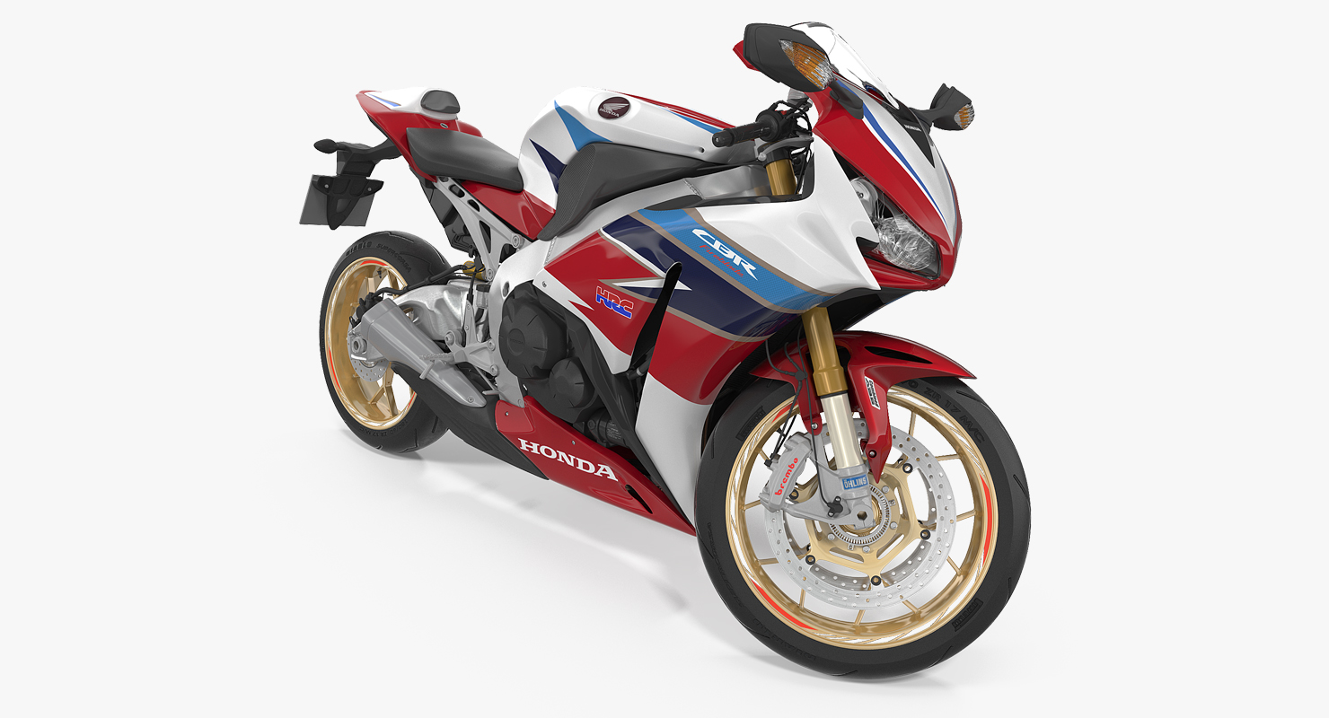 3D Honda CBR 1000RR Fireblade 2016 Rigged model