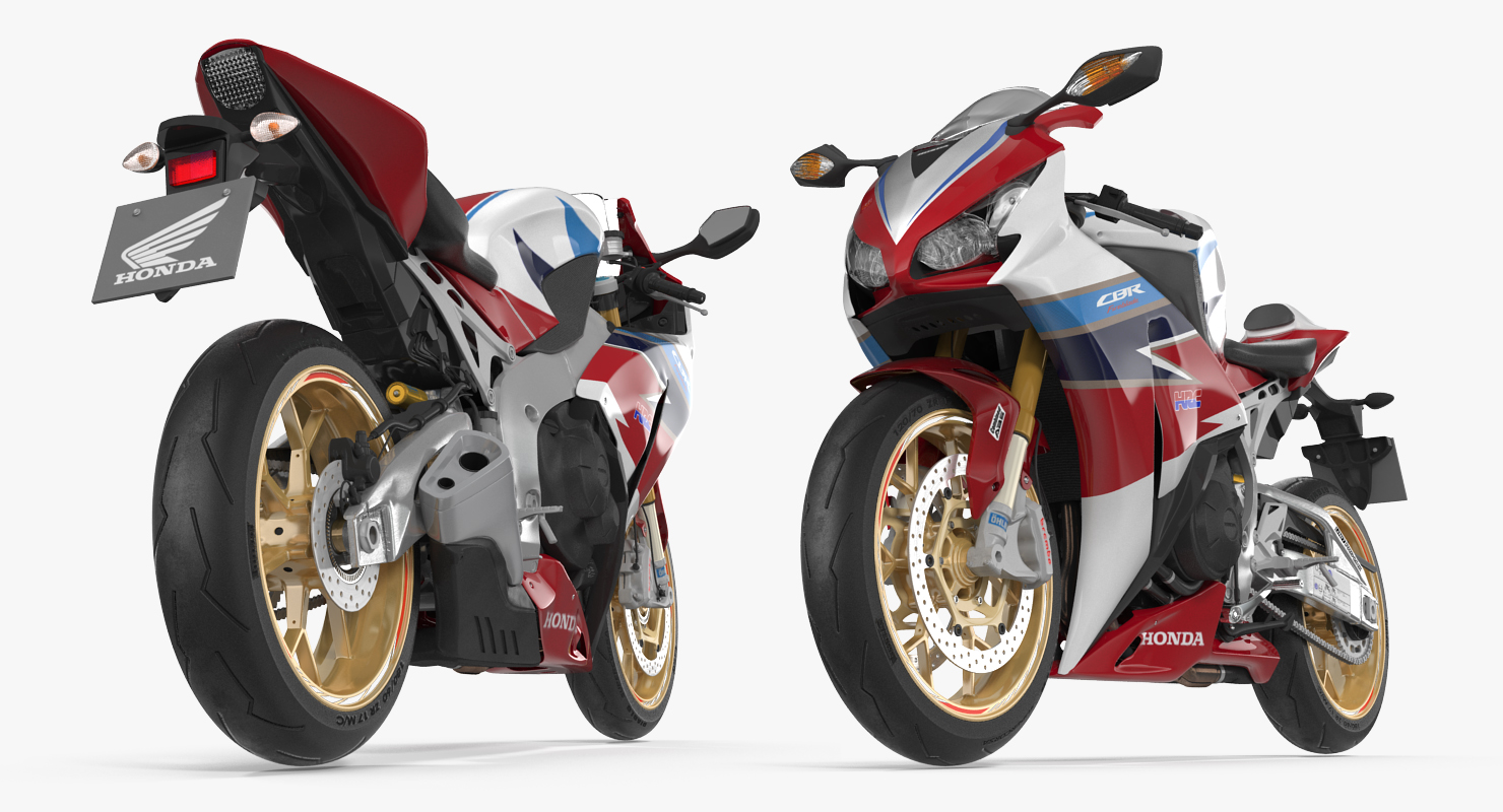 3D Honda CBR 1000RR Fireblade 2016 Rigged model