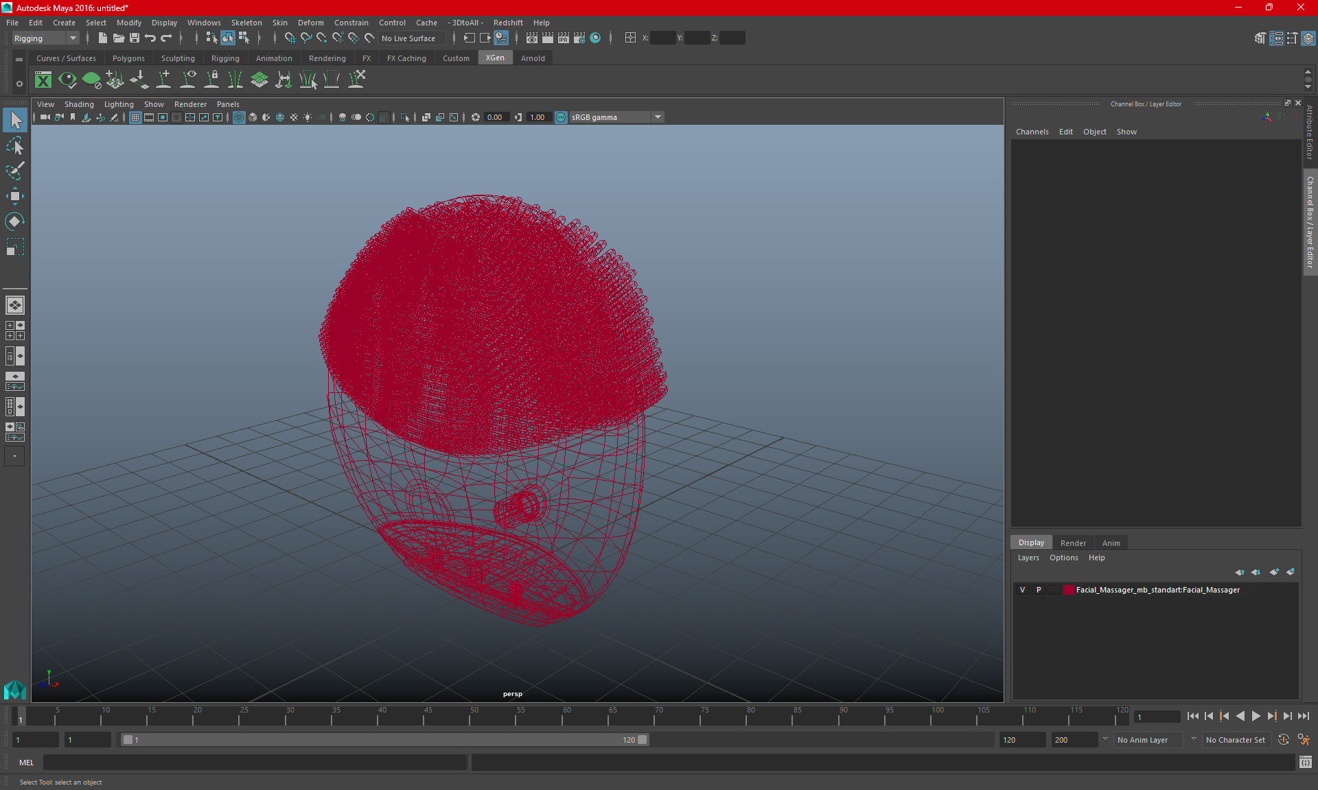 3D model Facial Massager