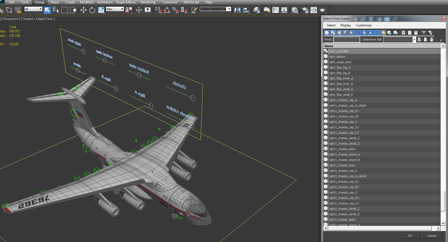 Ilyushin Il 76 Emergency Russian Air Force Rigged 3D model