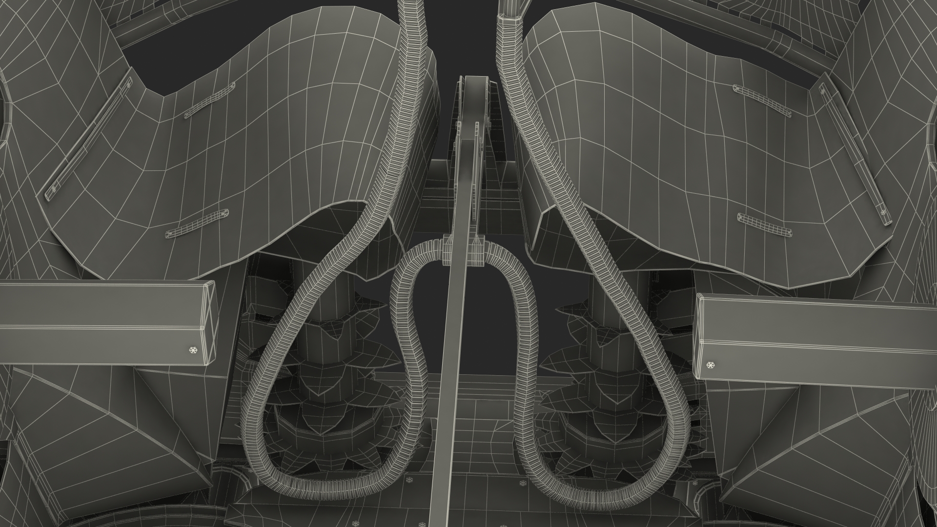 Forage Harvester Heads Folded 3D model